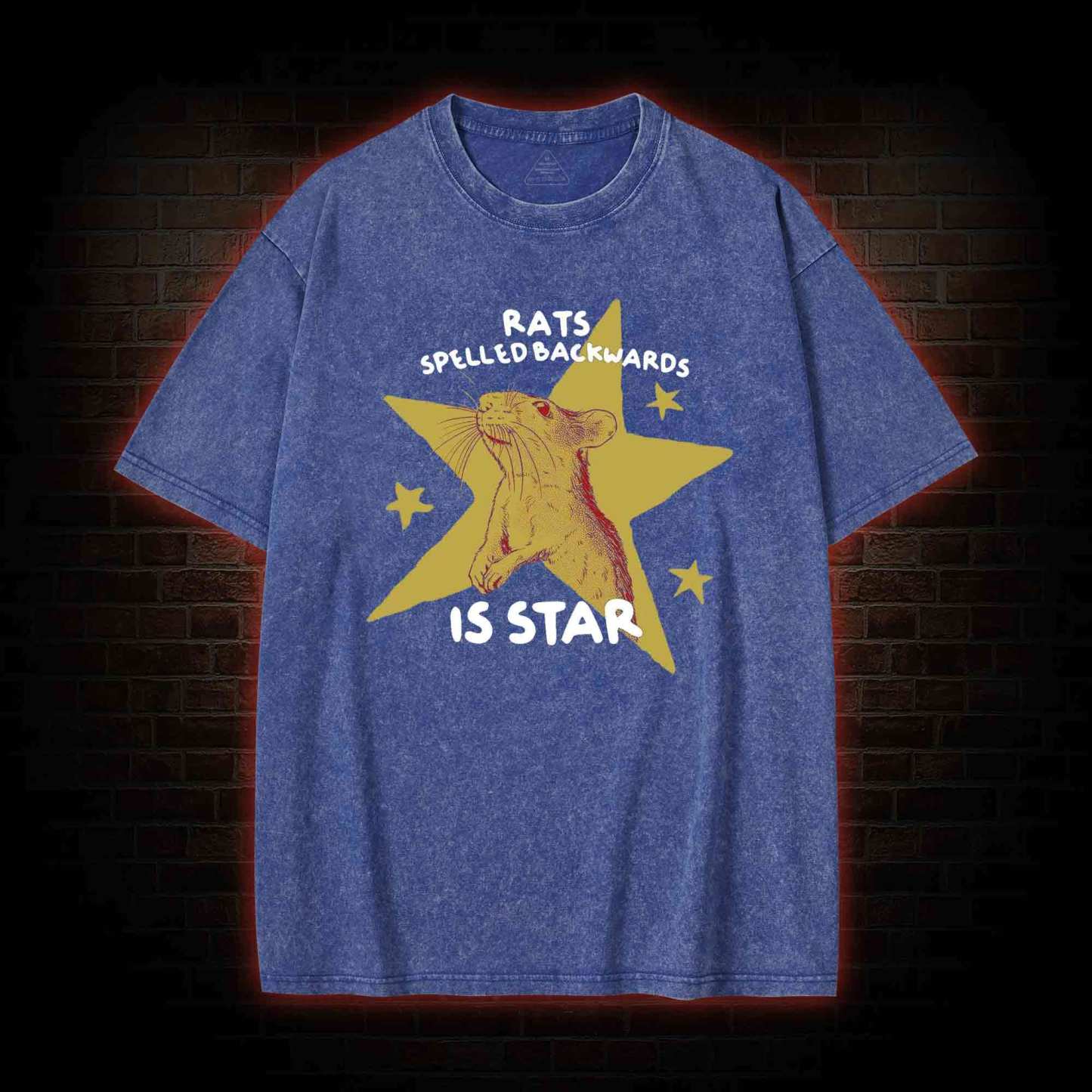Rats Spelled Backwards is Star Washed T-shirt