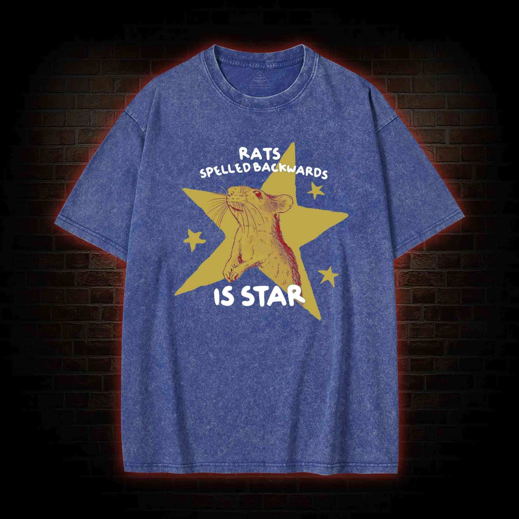 Rats Spelled Backwards is Star Washed T-shirt