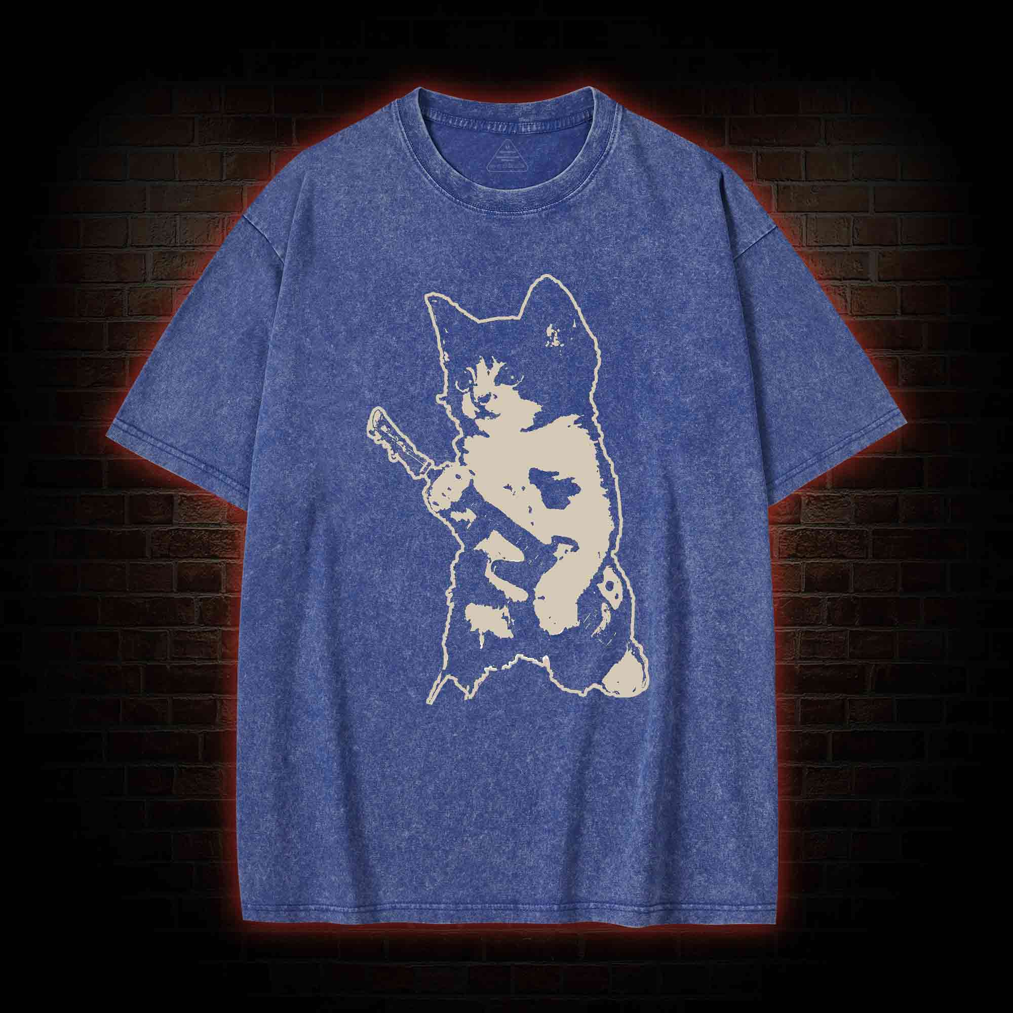 Rockstar Kitten Washed T-shirt