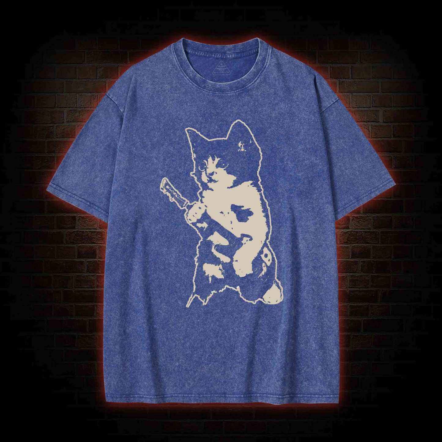Rockstar Kitten Washed T-shirt