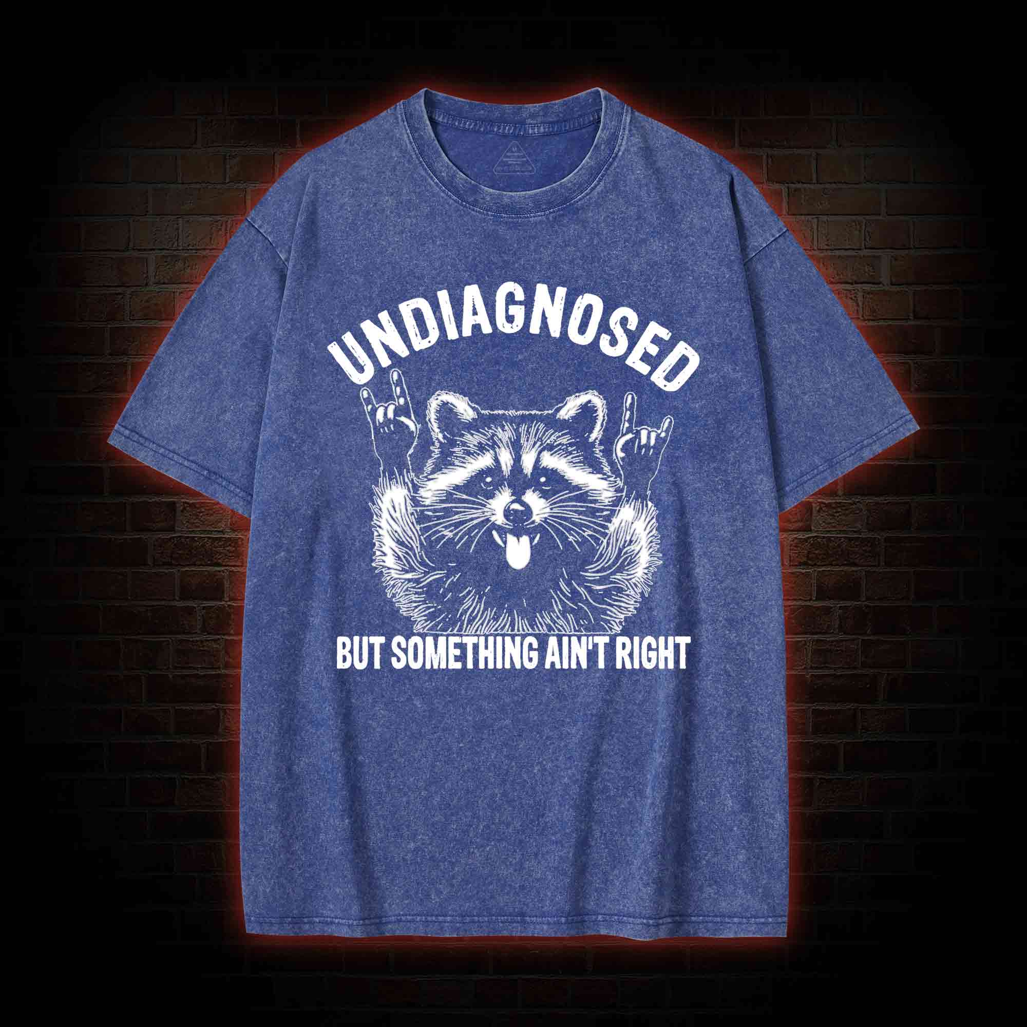 Undiagnosed but Something Ain't Right Washed T-shirt