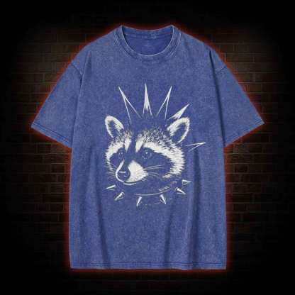 Punk Raccoon Washed T-shirt
