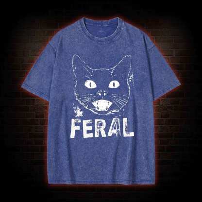 Feral Cat Washed T-shirt