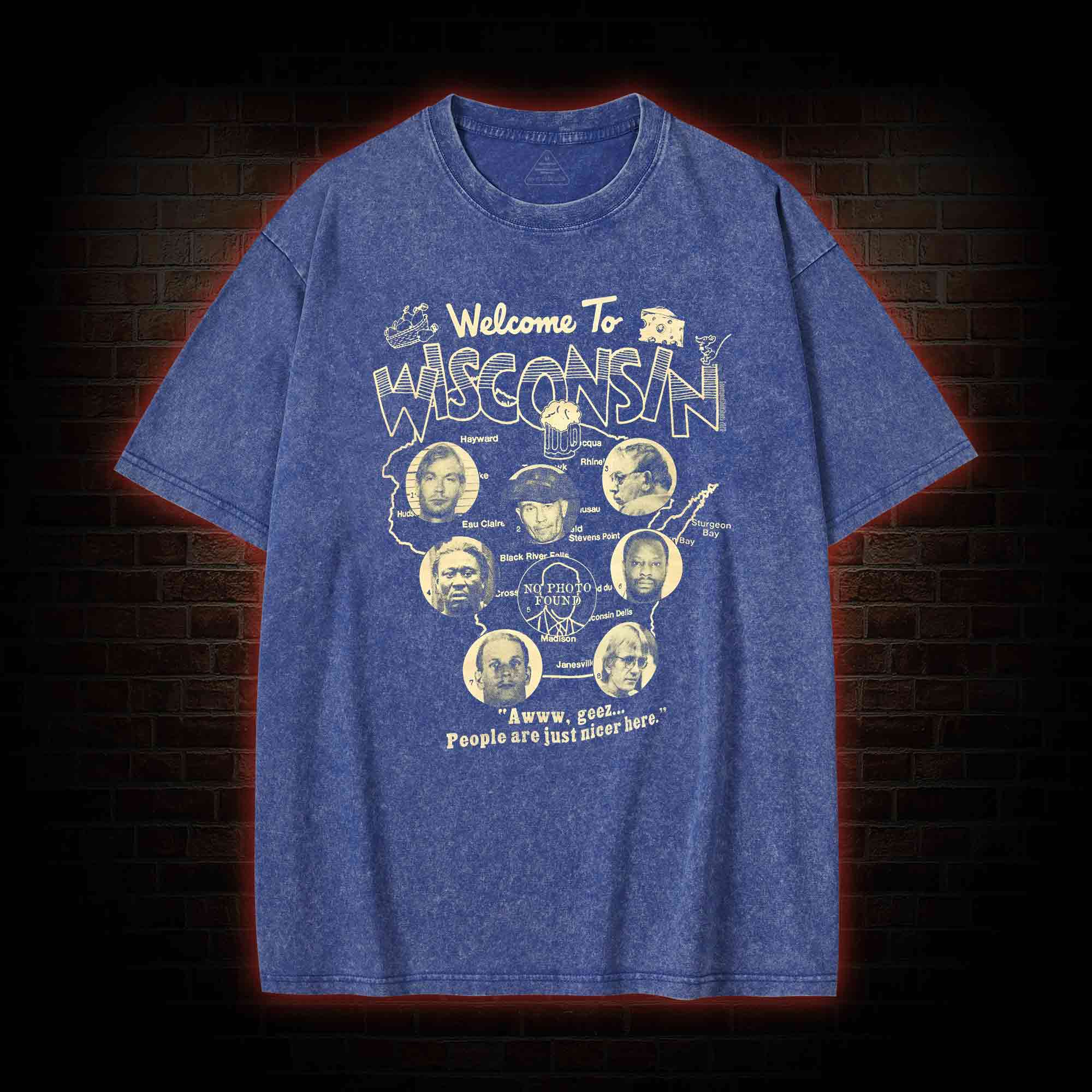 Welcome to Wisconsin Washed T-shirt