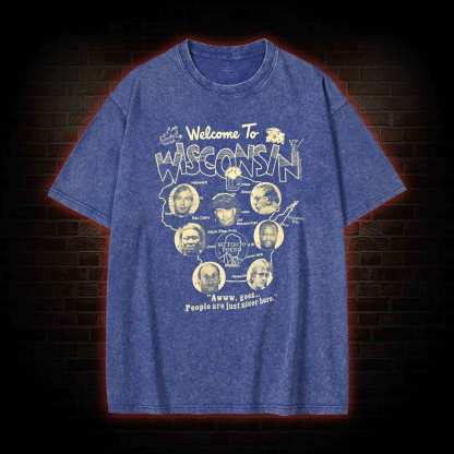 Welcome to Wisconsin Washed T-shirt
