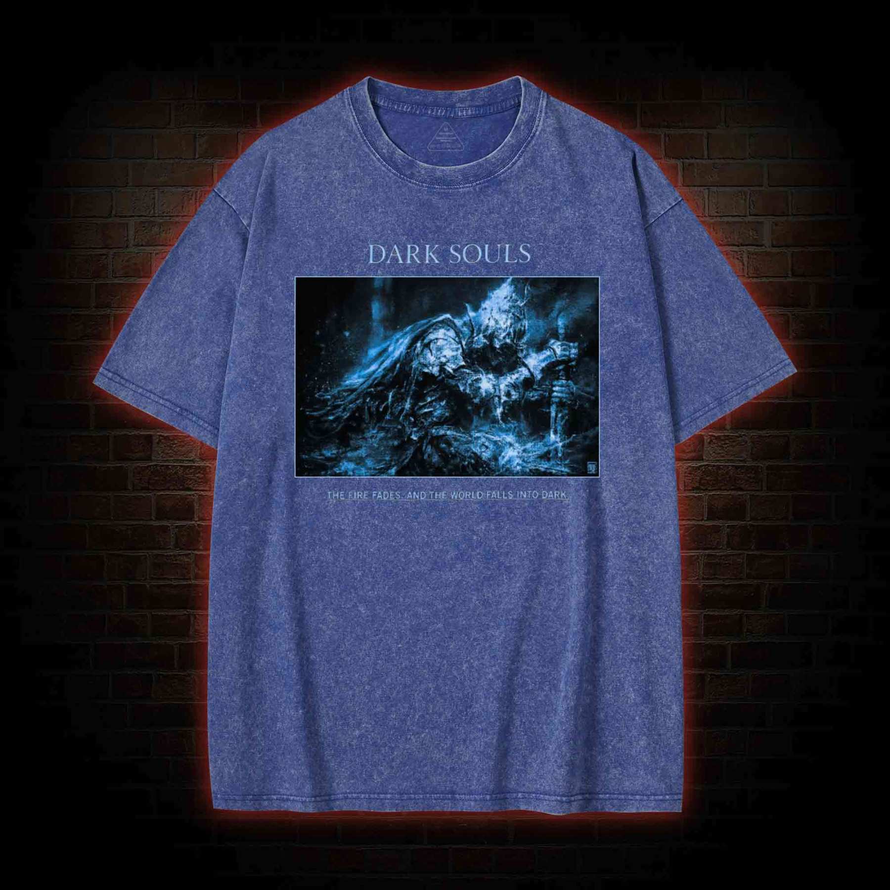 The World Falls into Dark Washed T-shirt