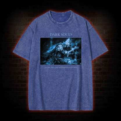 The World Falls into Dark Washed T-shirt