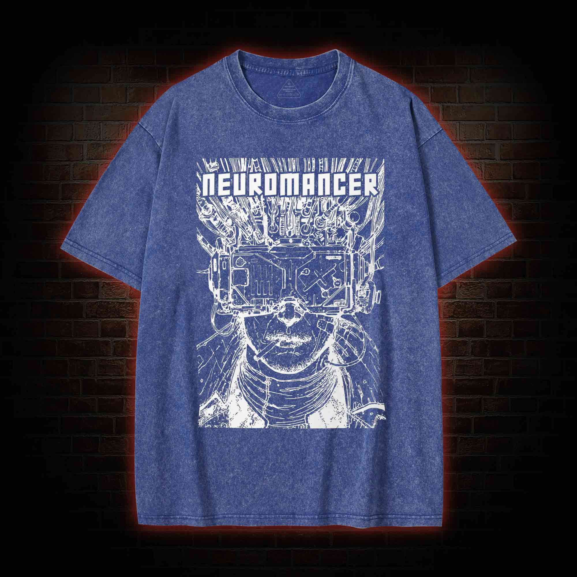 A TV Set with No Signal Washed T-shirt