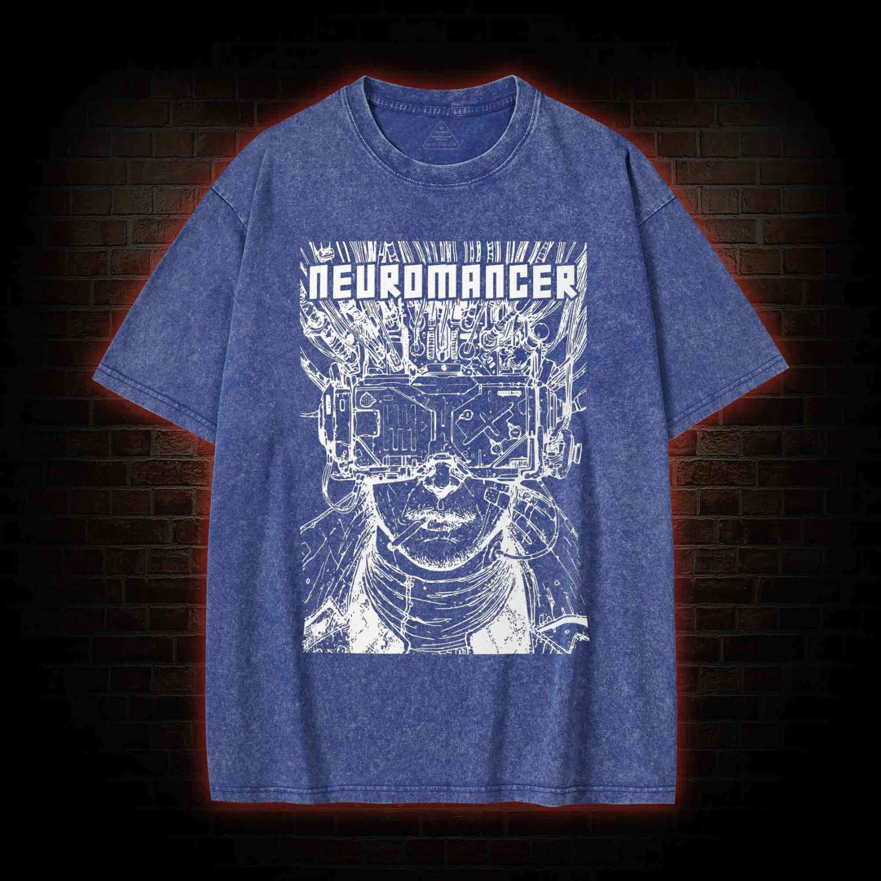 A TV Set with No Signal Washed T-shirt