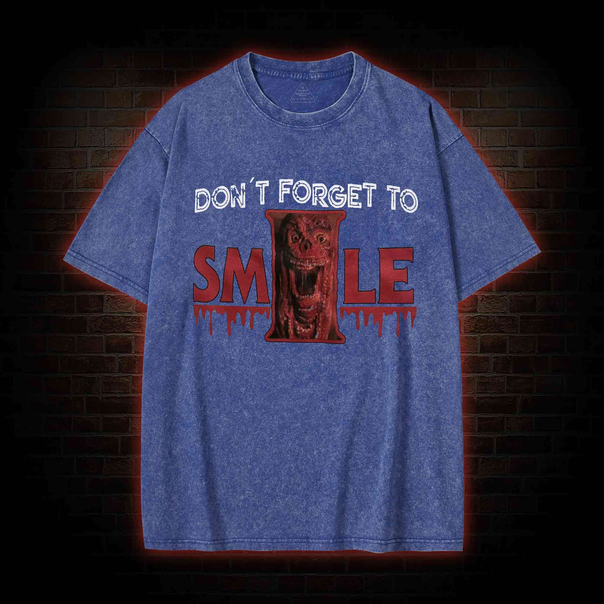 Don't Forget to Smile Washed T-shirt
