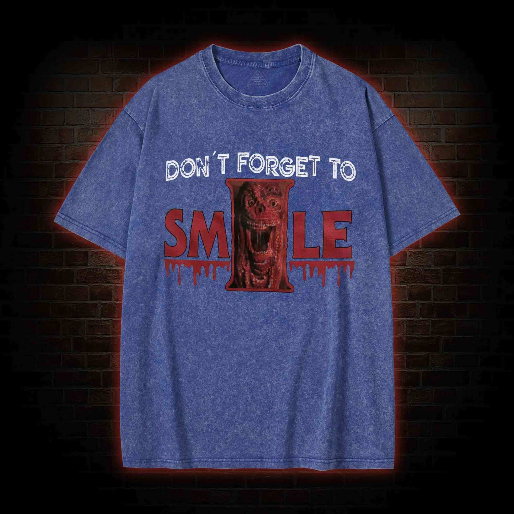 Don't Forget to Smile Washed T-shirt