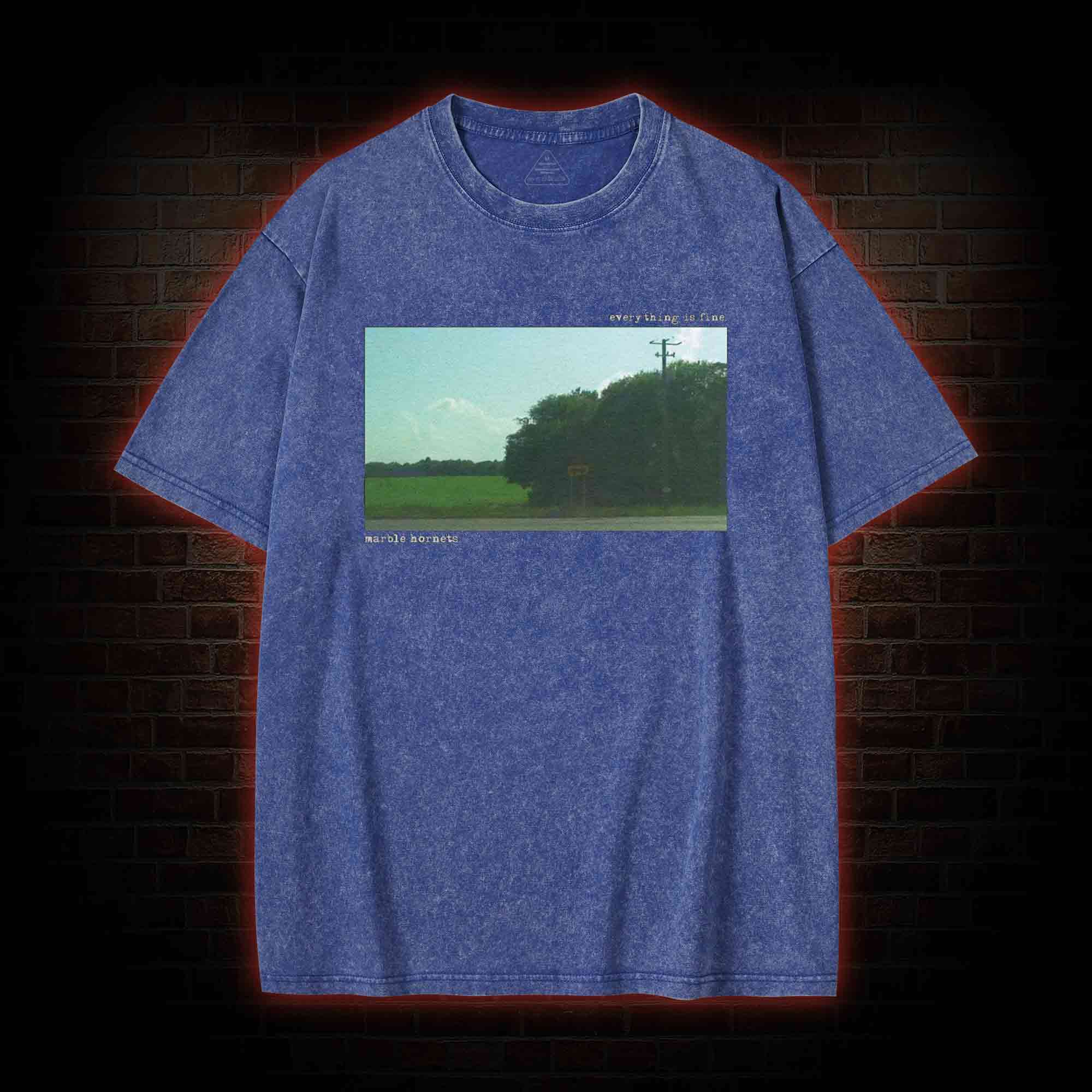 Everying is Fine Washed T-shirt