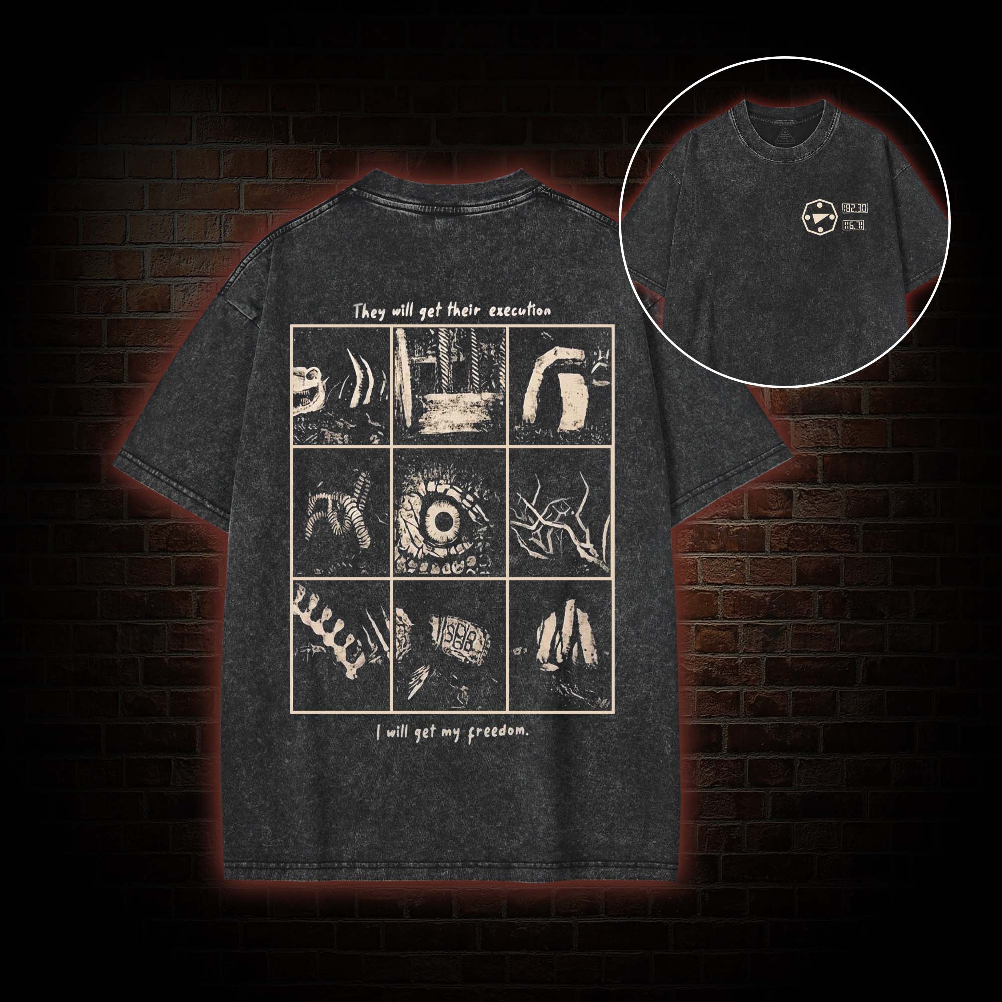 I will Gain My Freedom Washed T-shirt