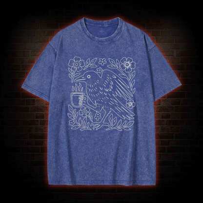 Bird Coffee Washed T-shirt