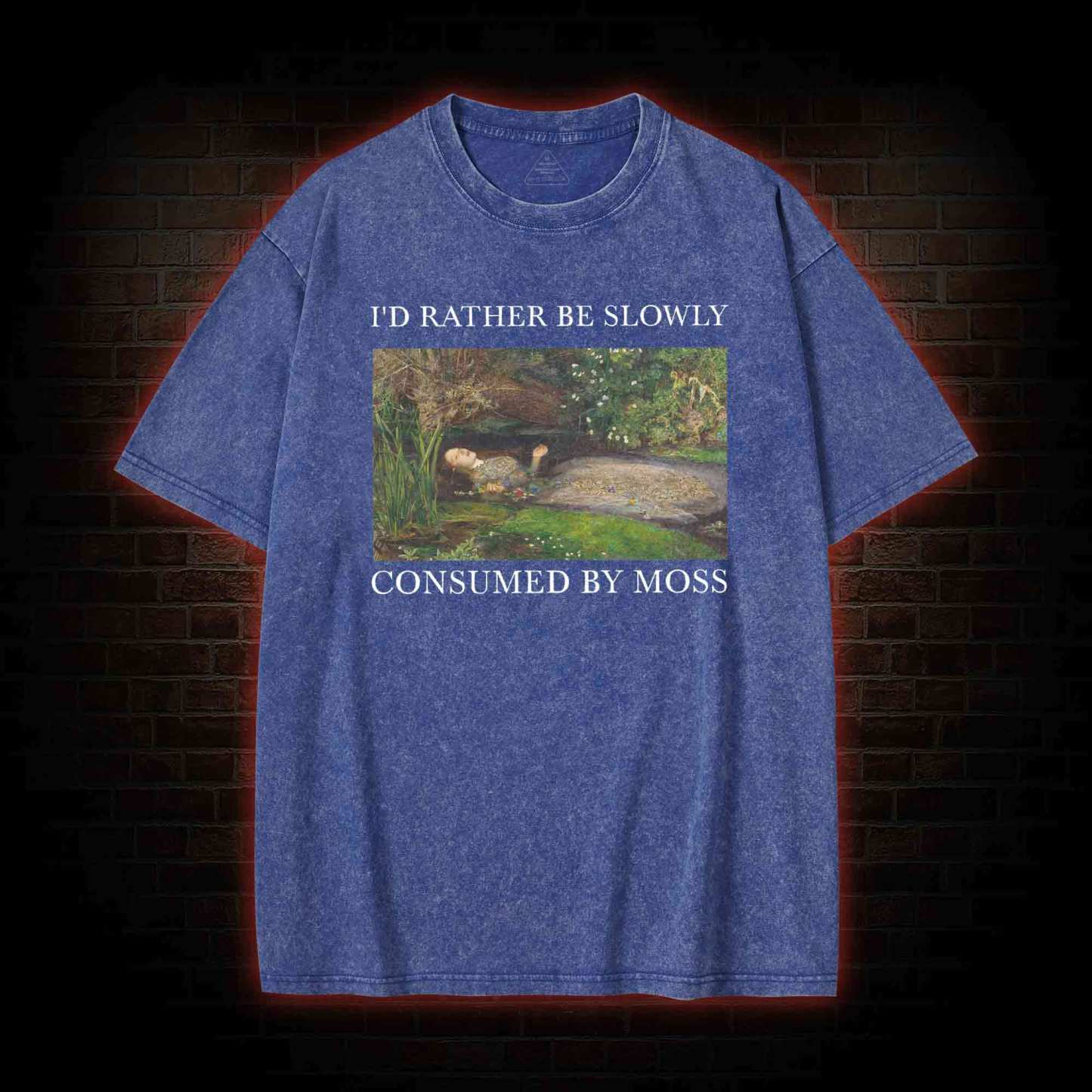 Slowly Consumed by Moss Washed T-shirt