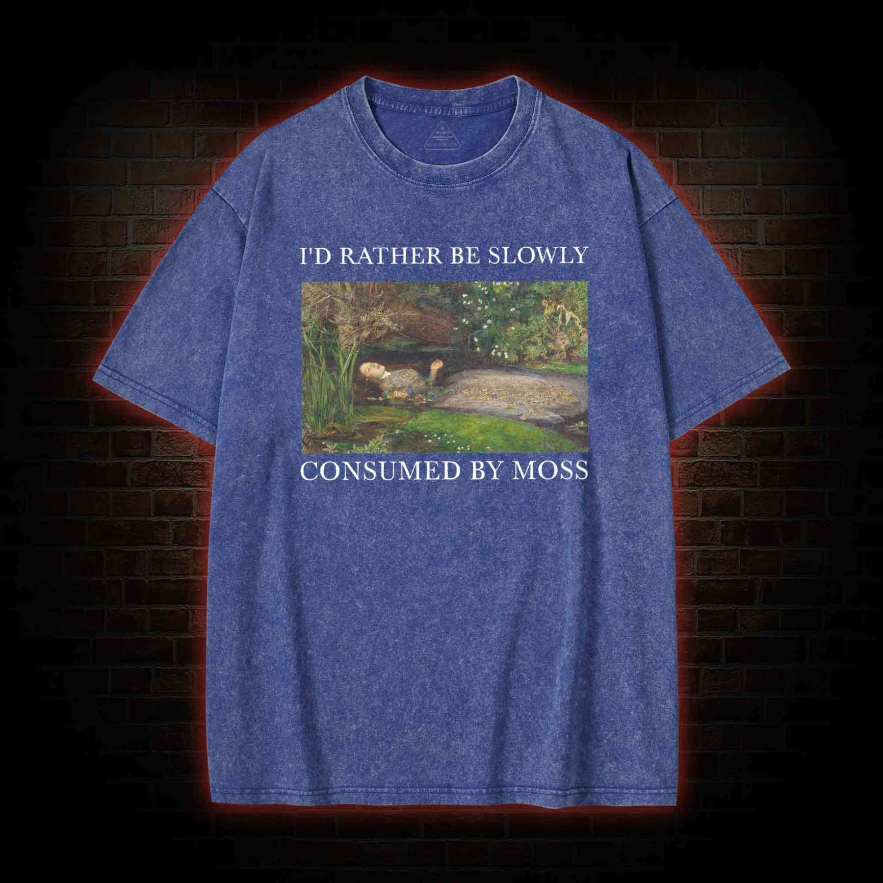 Slowly Consumed by Moss Washed T-shirt