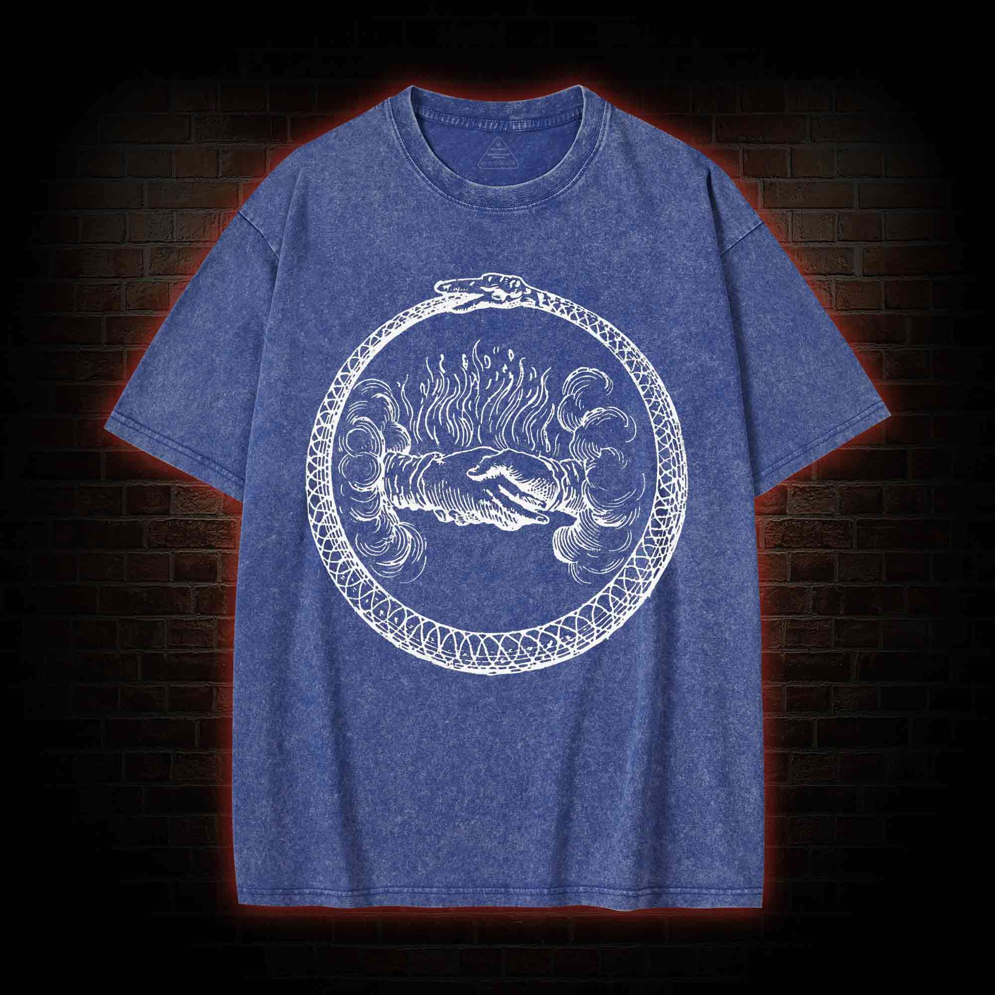 Mysterious Ouroboros Washed T-shirt