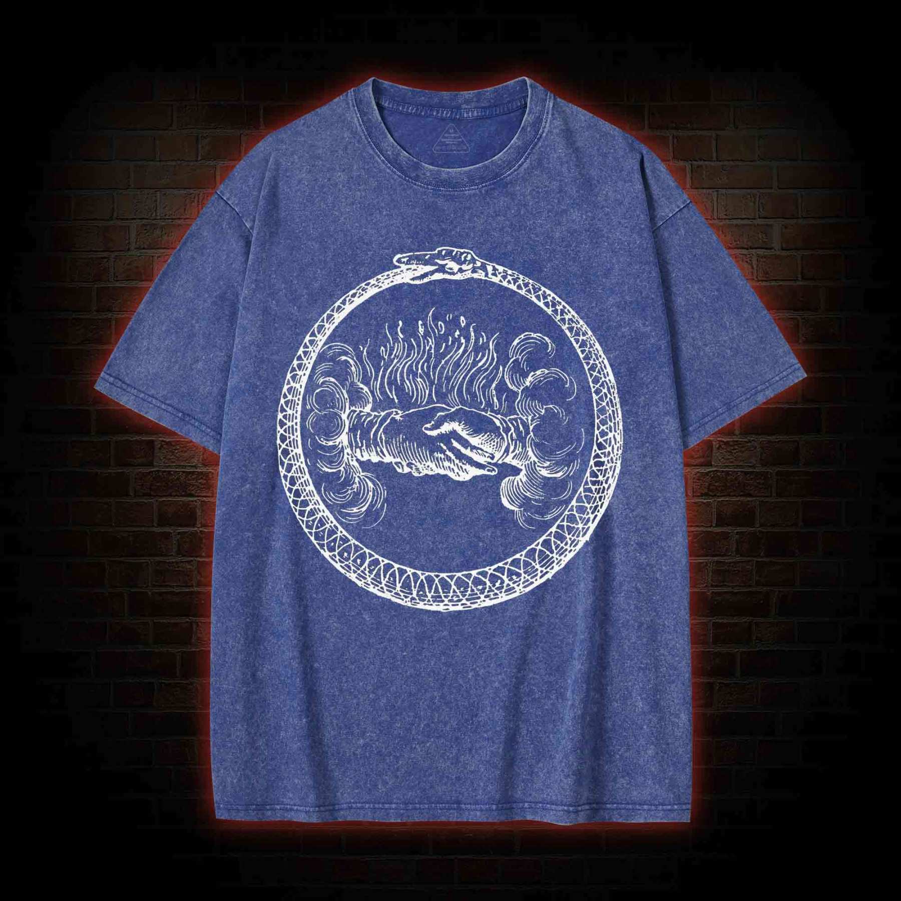 Mysterious Ouroboros Washed T-shirt