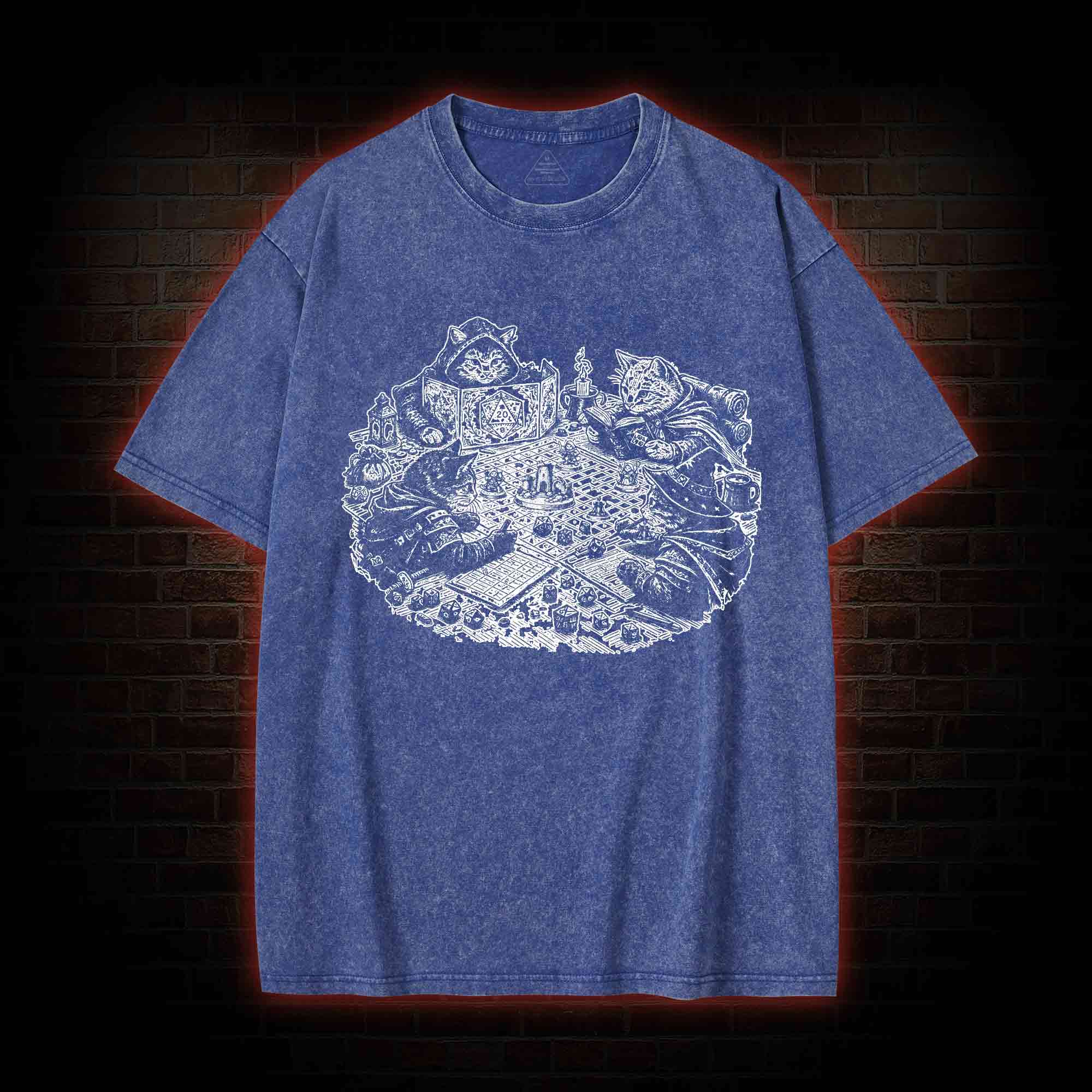 Kitten Cat Person Trendy Washed T-shirt