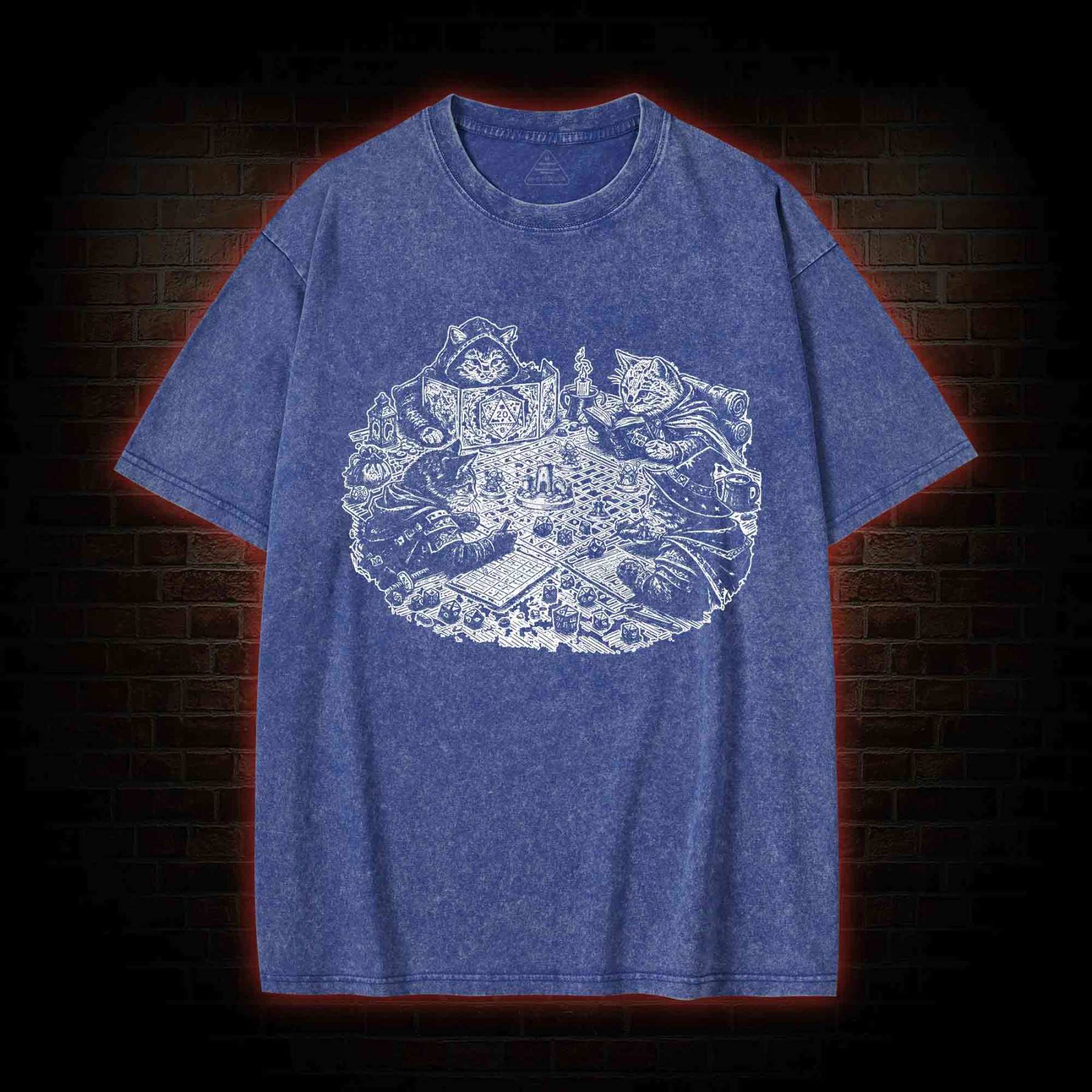 Kitten Cat Person Trendy Washed T-shirt