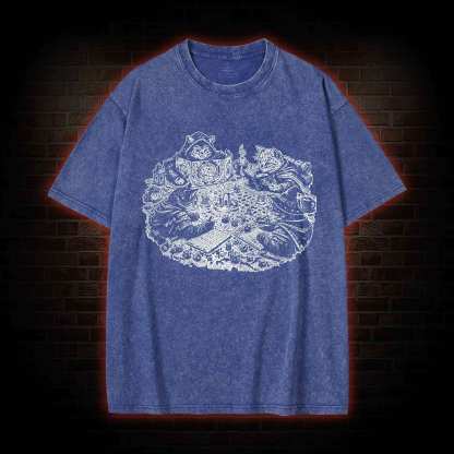 Kitten Cat Person Trendy Washed T-shirt