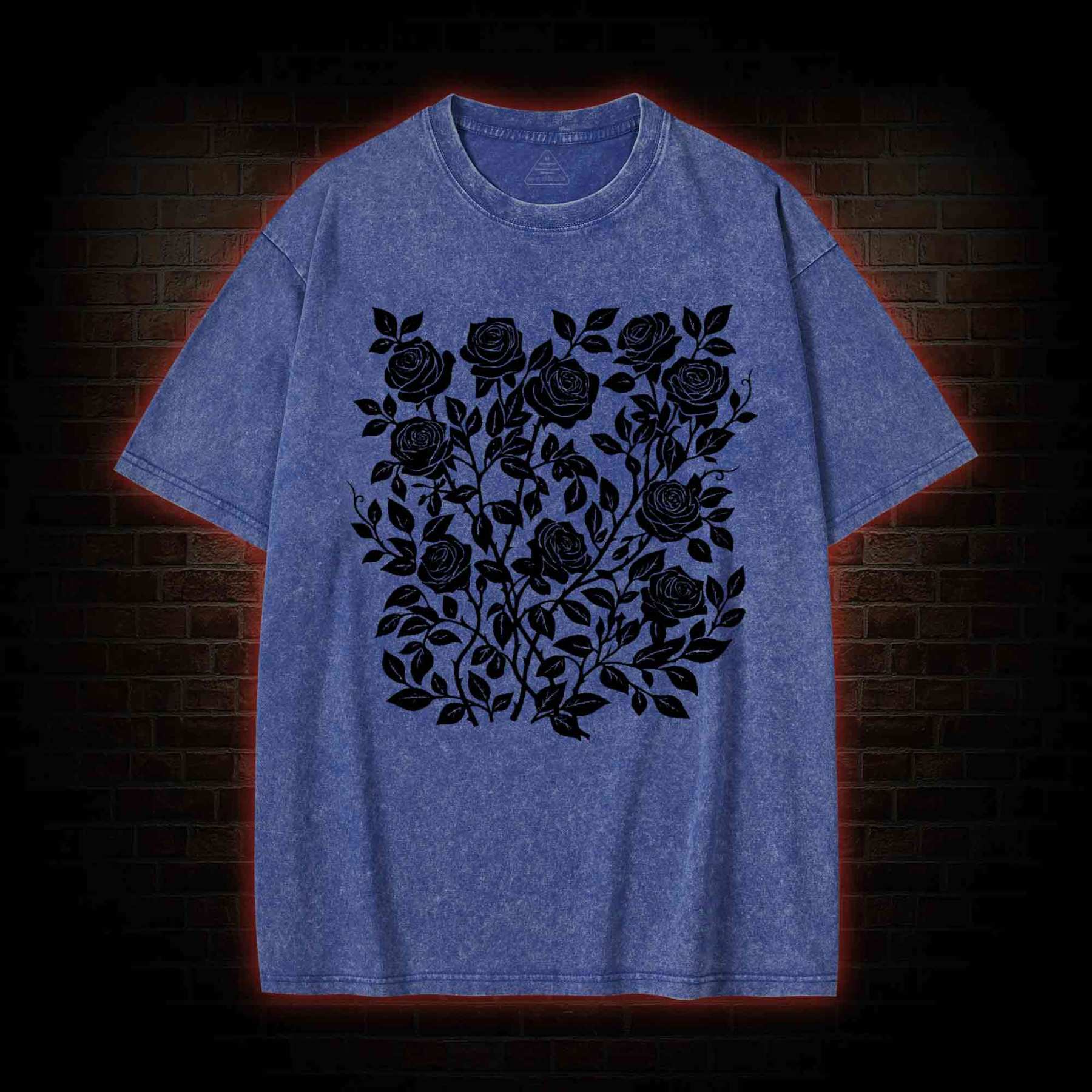Gothic Flower Washed T-shirt