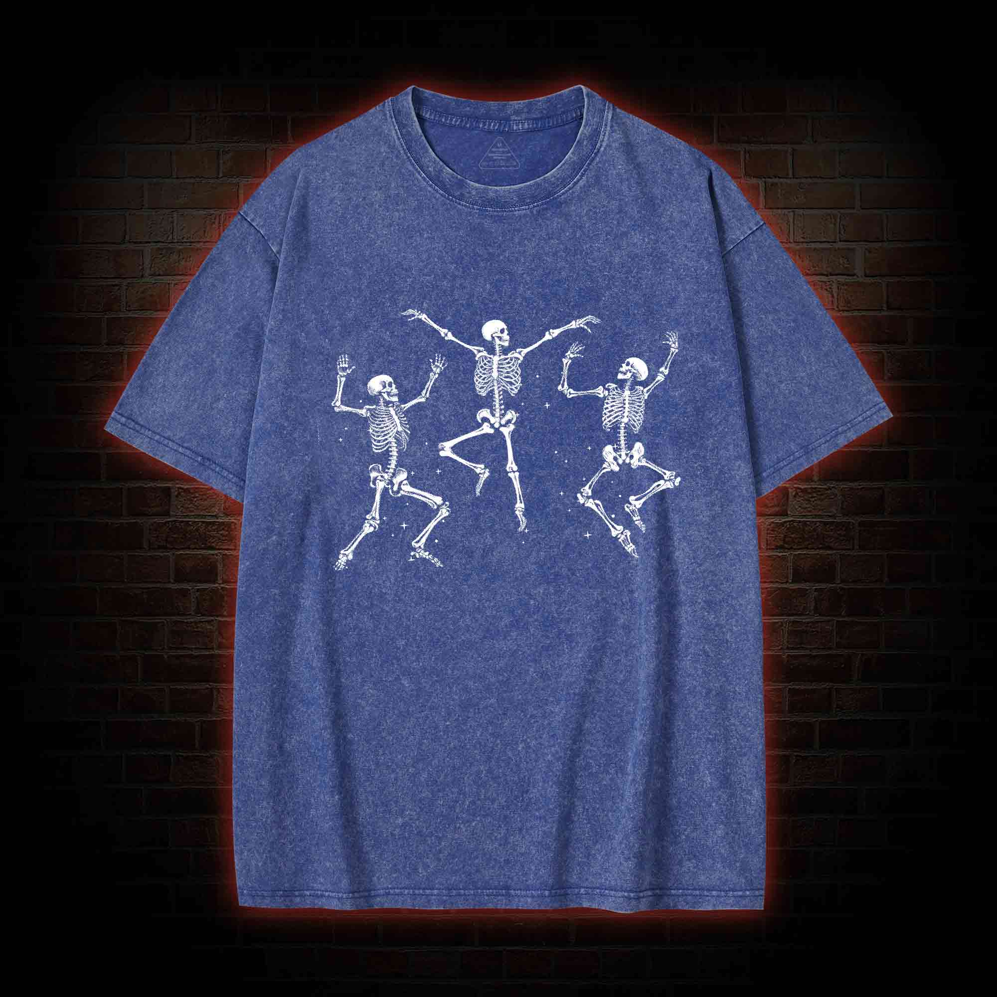 Dancing Skeleton Washed T-shirt