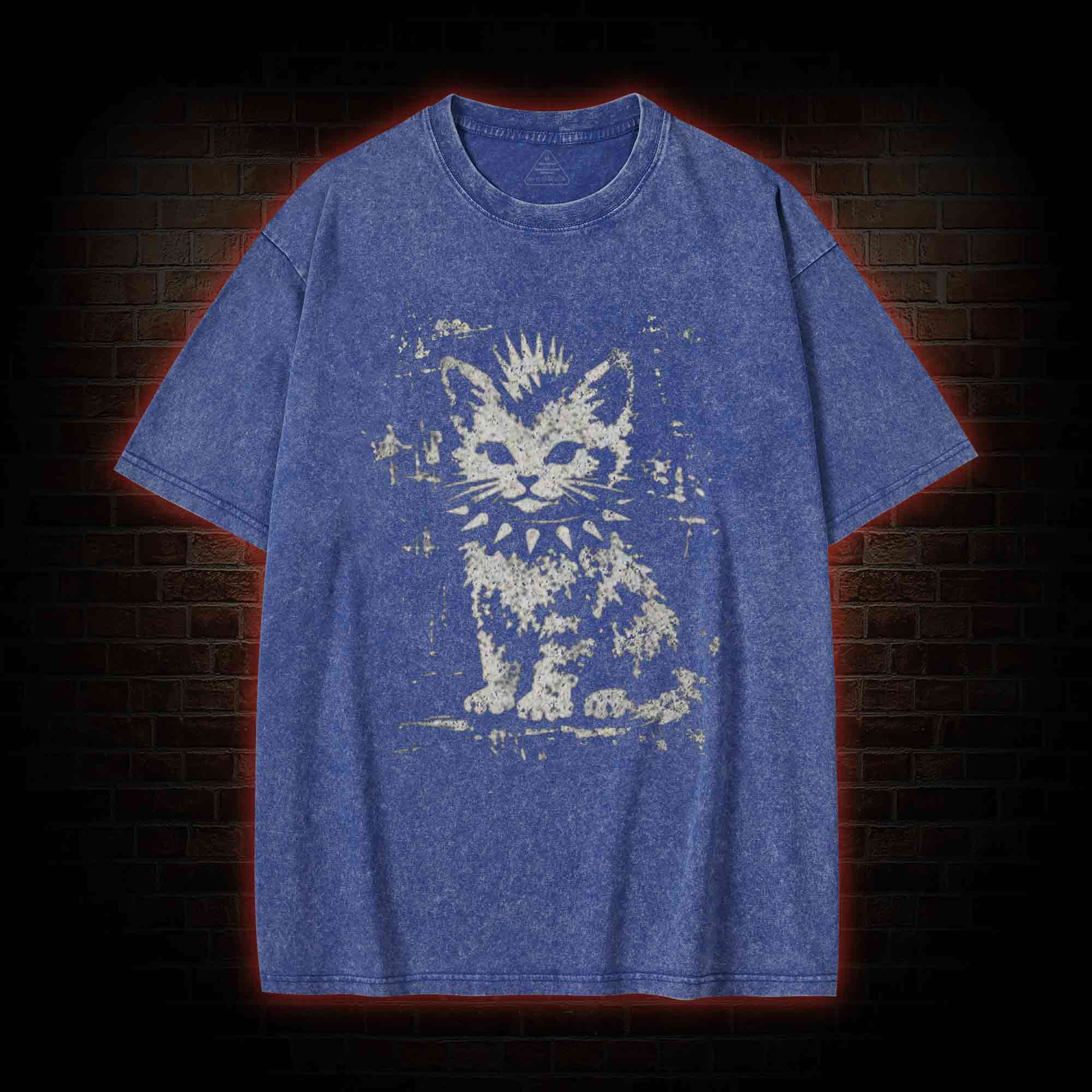 Punk Kitten Washed T-shirt
