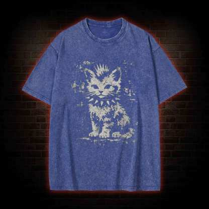 Punk Kitten Washed T-shirt
