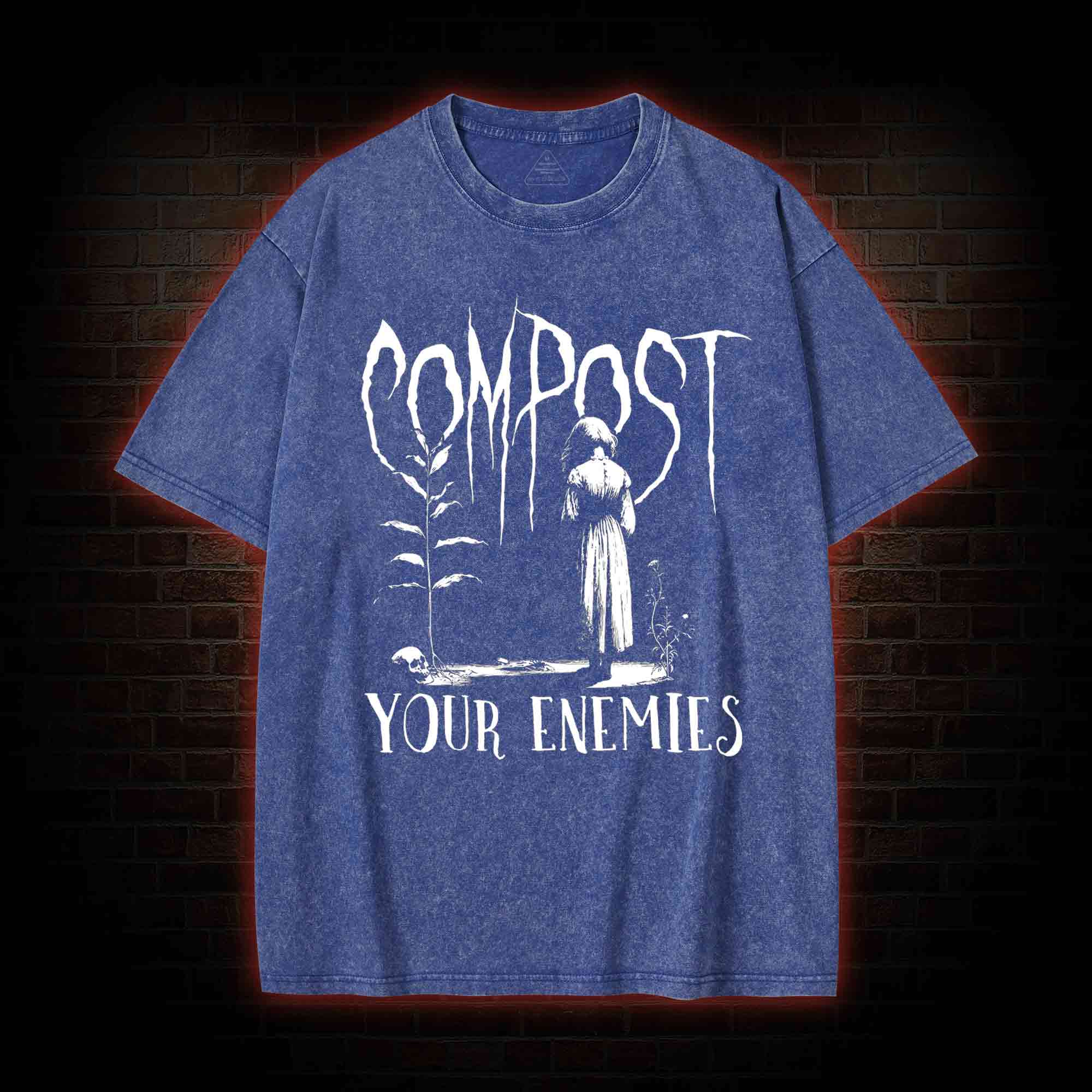 Compost Your Enemies Washed T-shirt