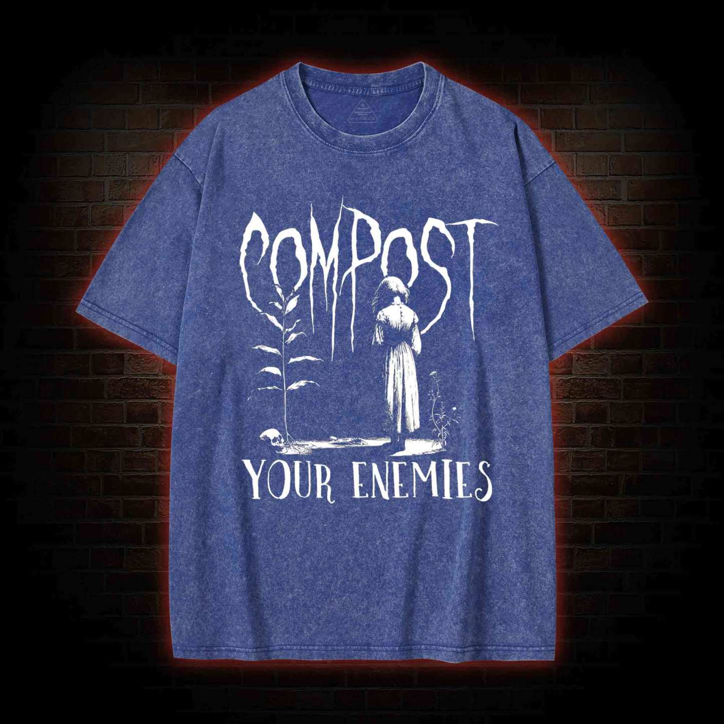 Compost Your Enemies Washed T-shirt
