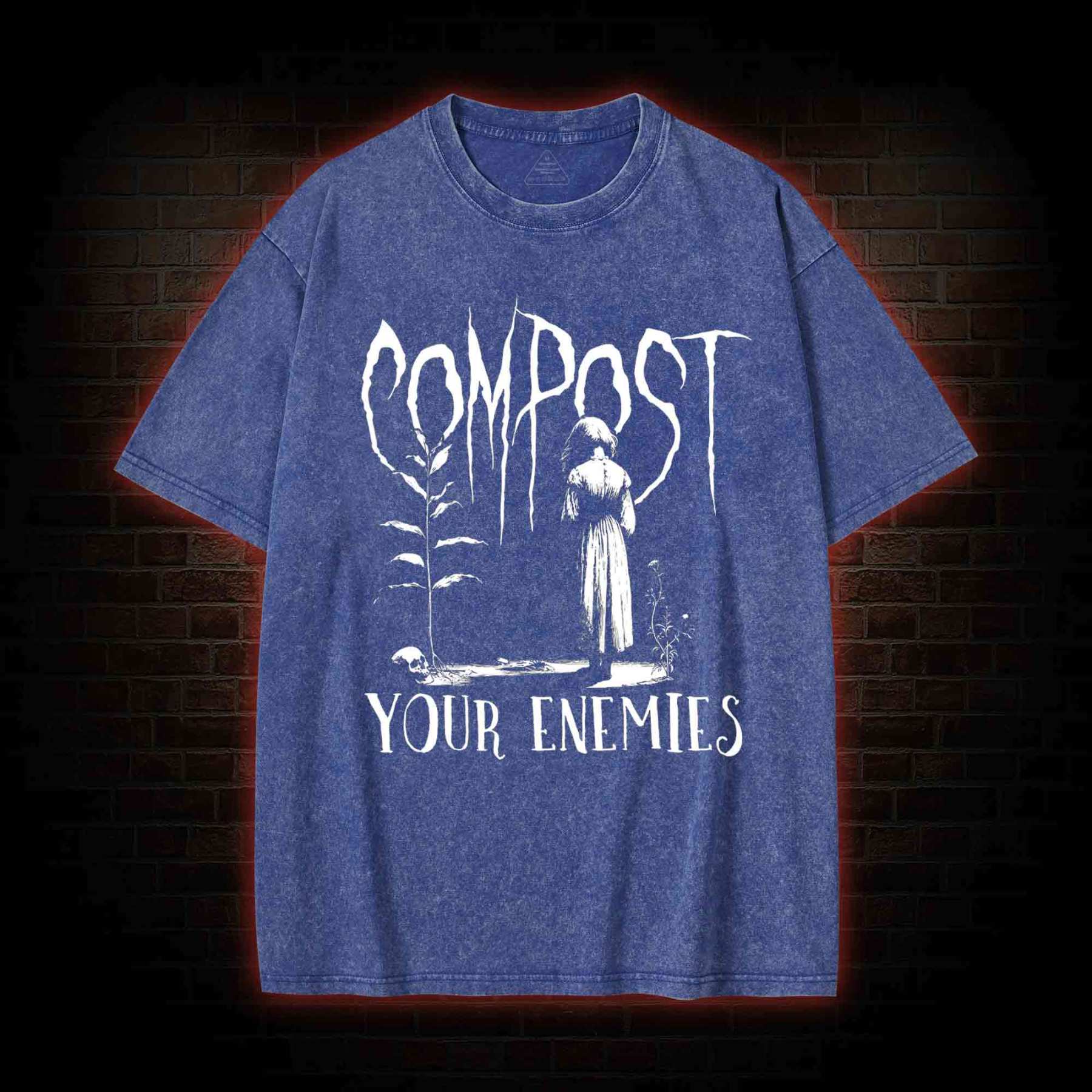 Compost Your Enemies Washed T-shirt