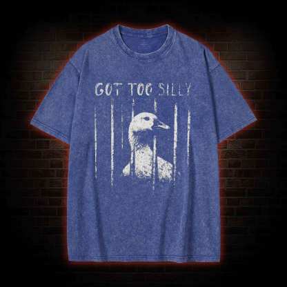 Got Too Silly Washed T-shirt