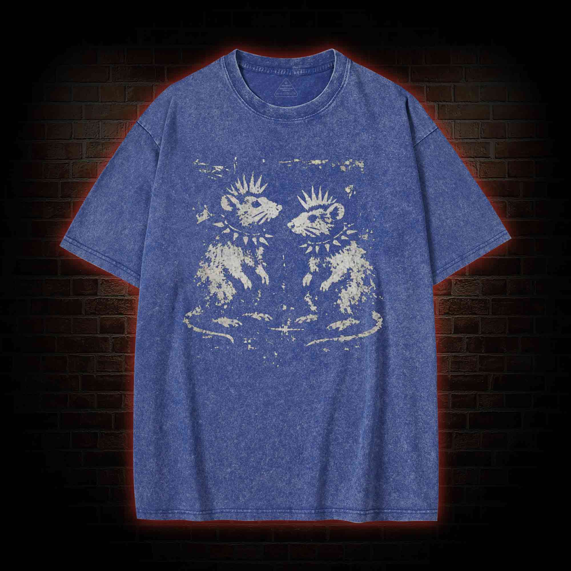 Funny Rat Washed T-shirt