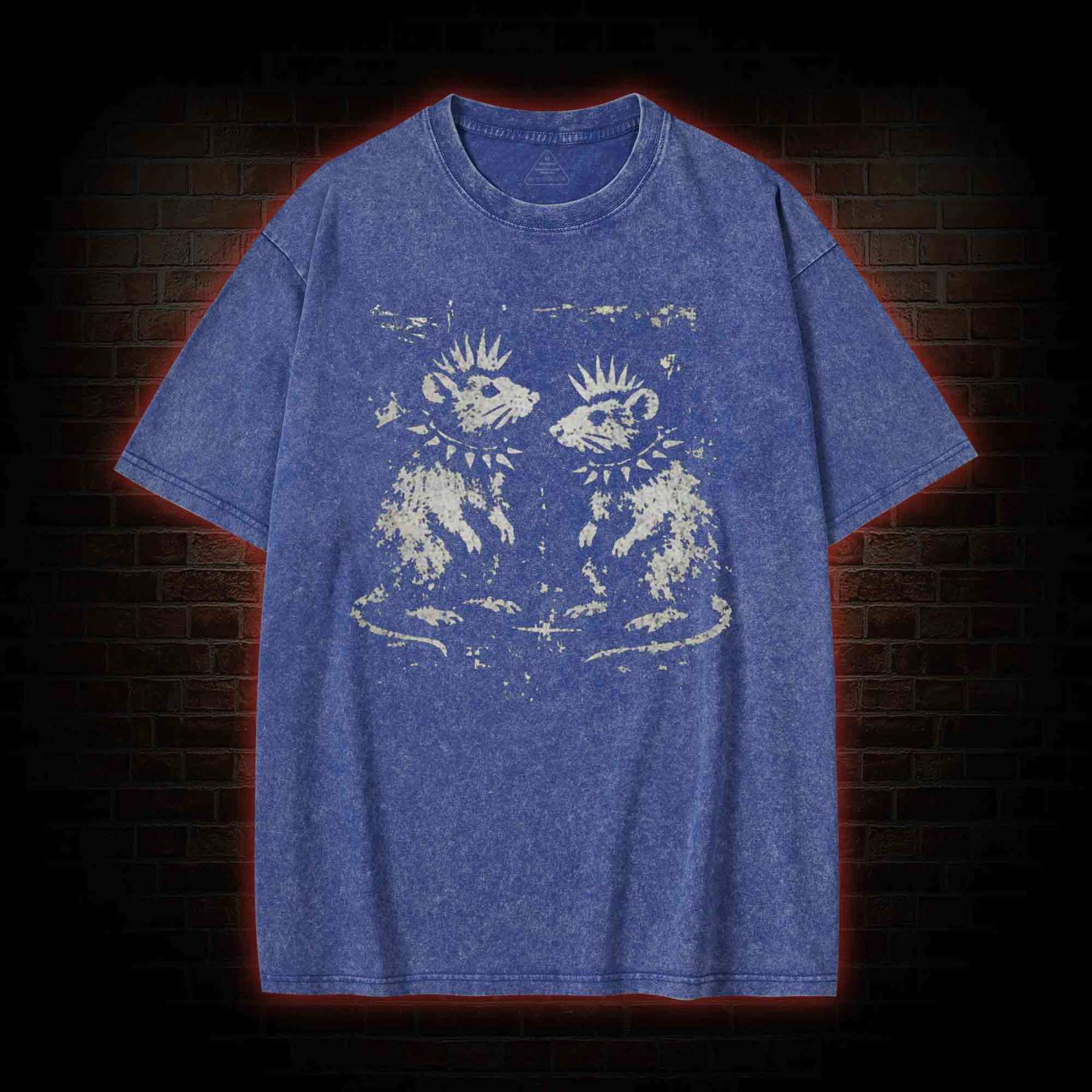 Funny Rat Washed T-shirt