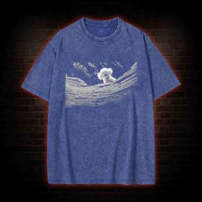 It Rubs the Lotion on Its Skin Washed T-shirt
