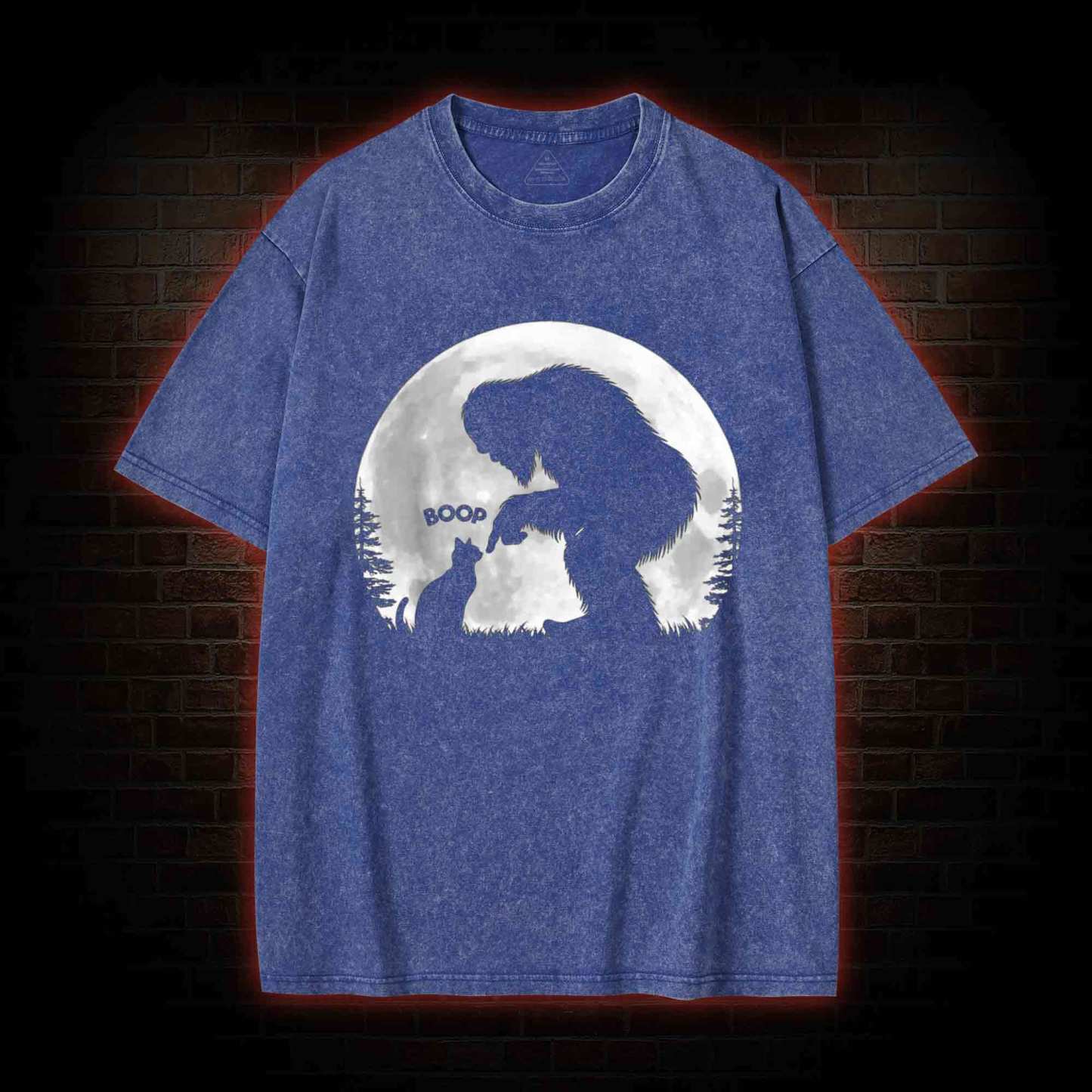 Hand Boop Nose Washed T-shirt