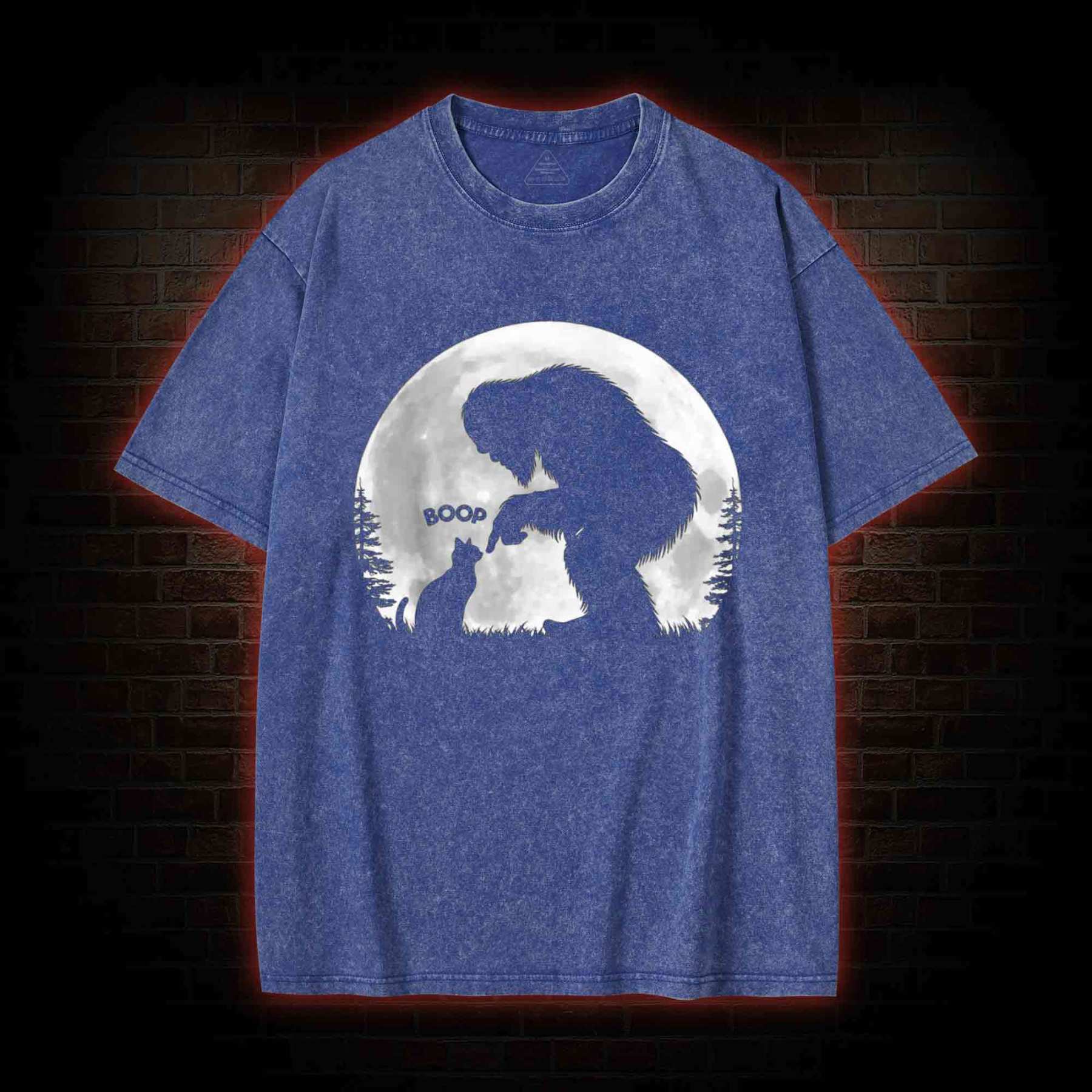 Hand Boop Nose Washed T-shirt