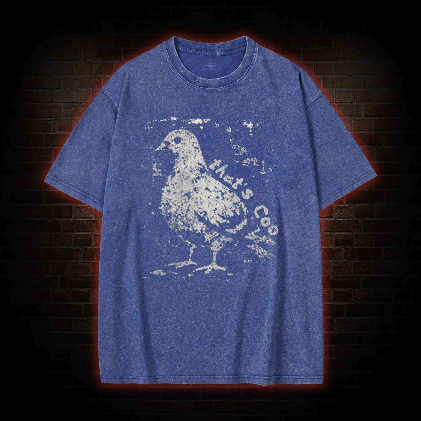 Pigeon Meme Washed T-shirt