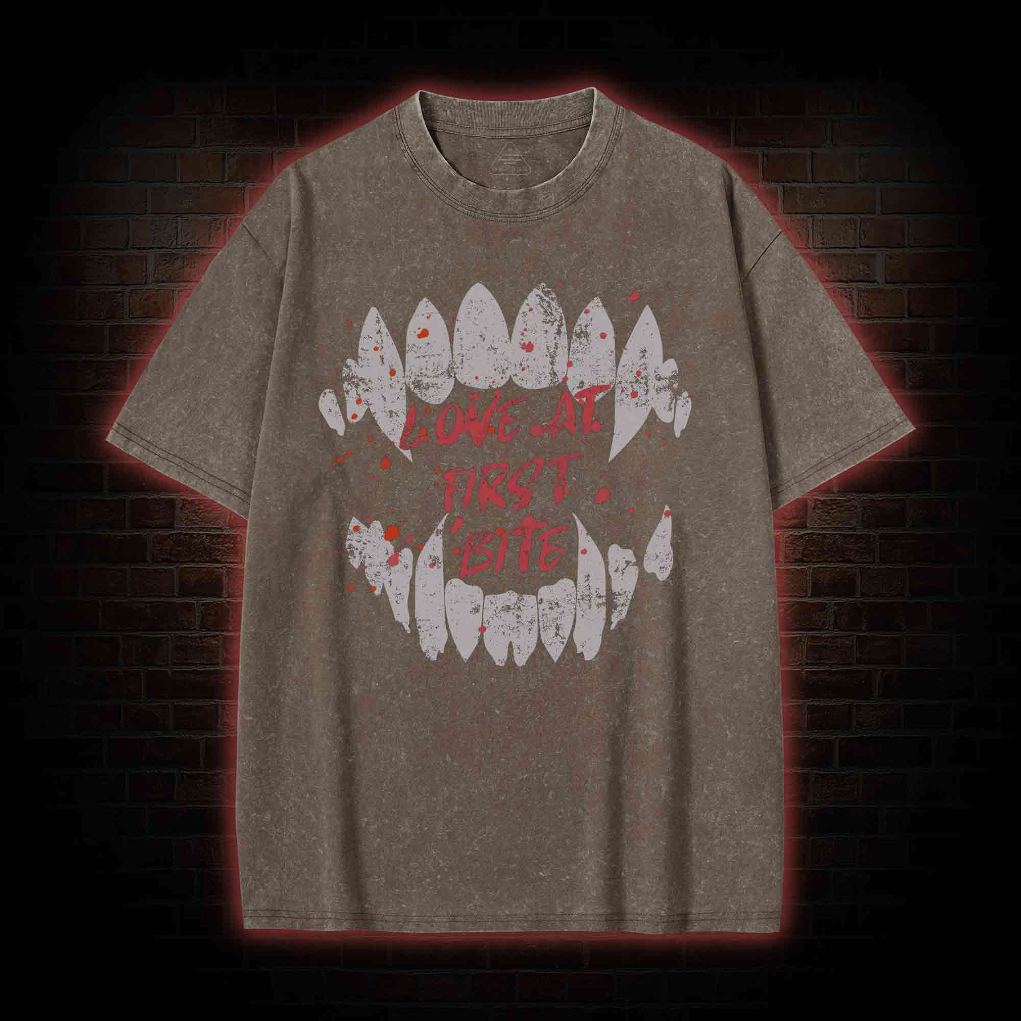 Love at First Bite Washed T-shirt