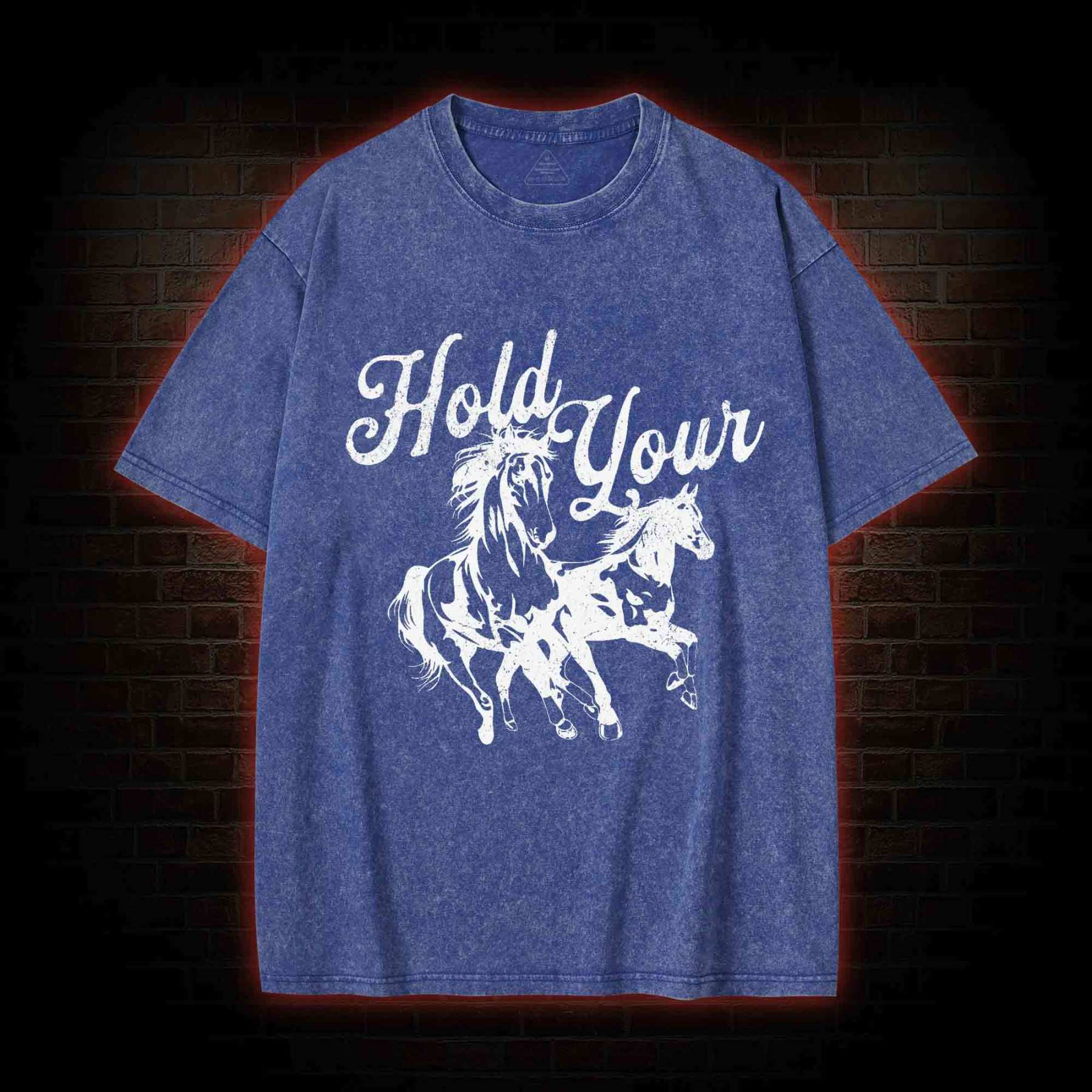 Hold Your Horses Washed T-shirt