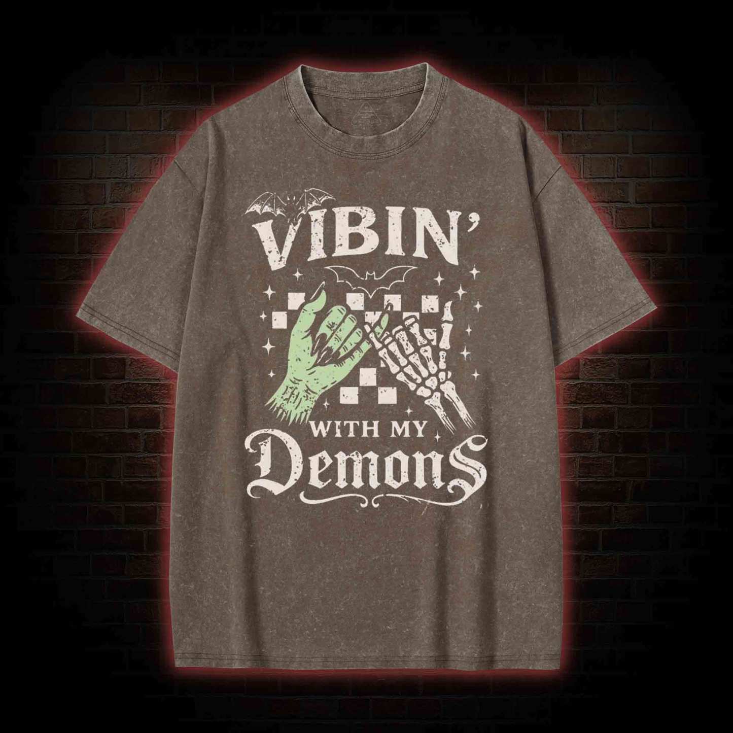 Vibing with My Demons Washed T-shirt
