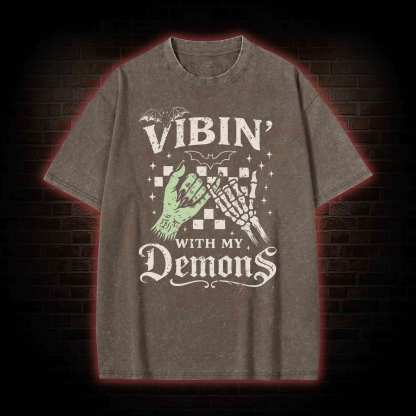 Vibing with My Demons Washed T-shirt
