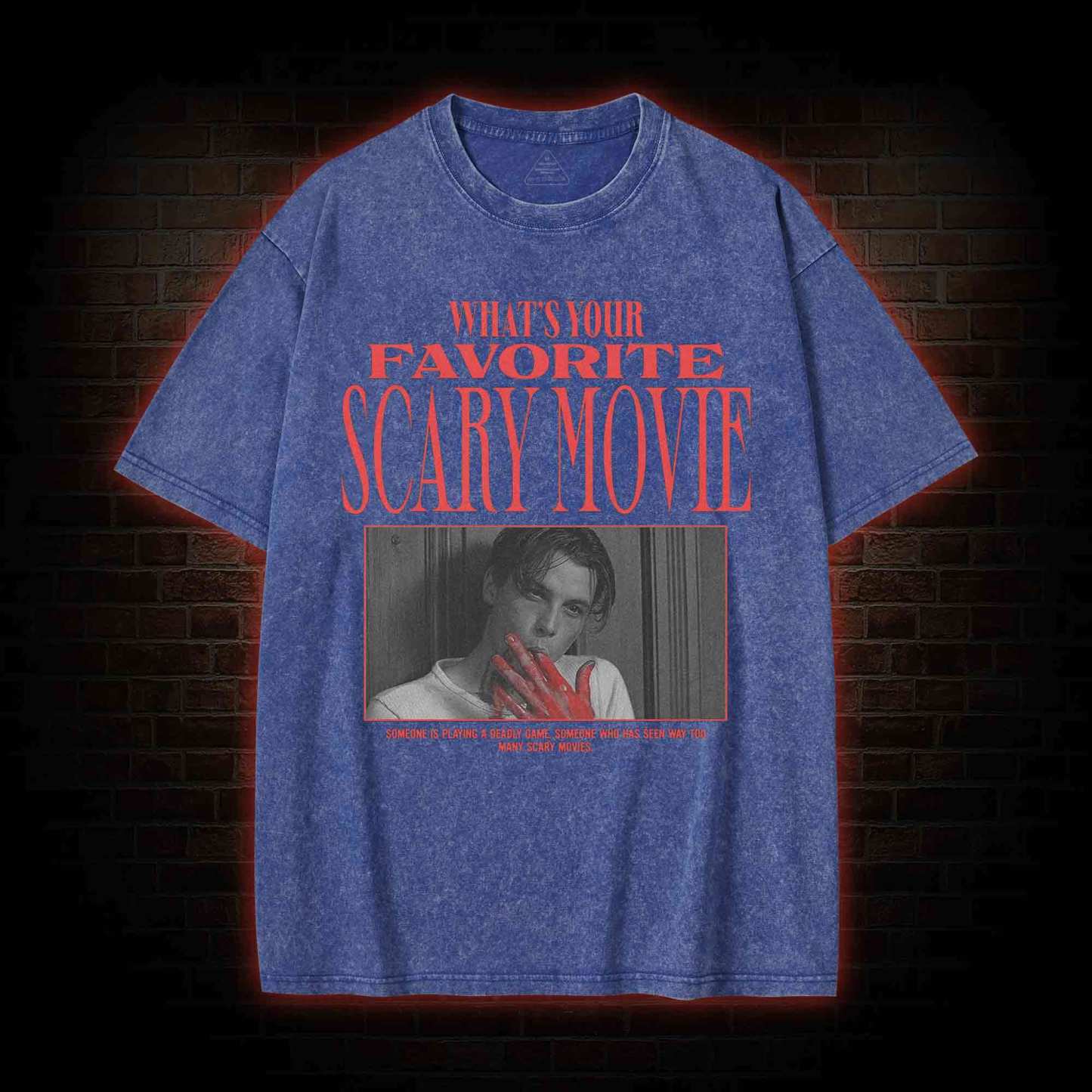 What's Your Favorite Scary Movie Washed T-shirt