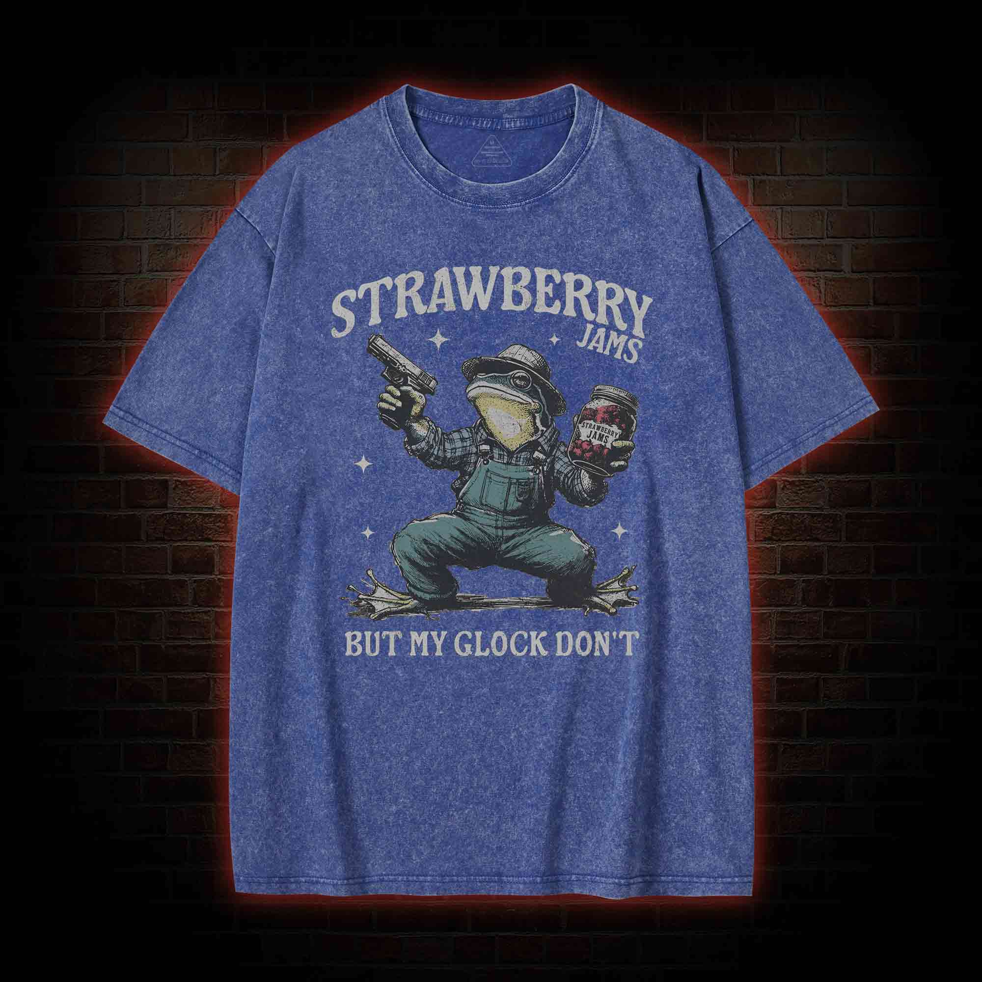 Strawberry Jams but My Glock Don't Washed T-shirt