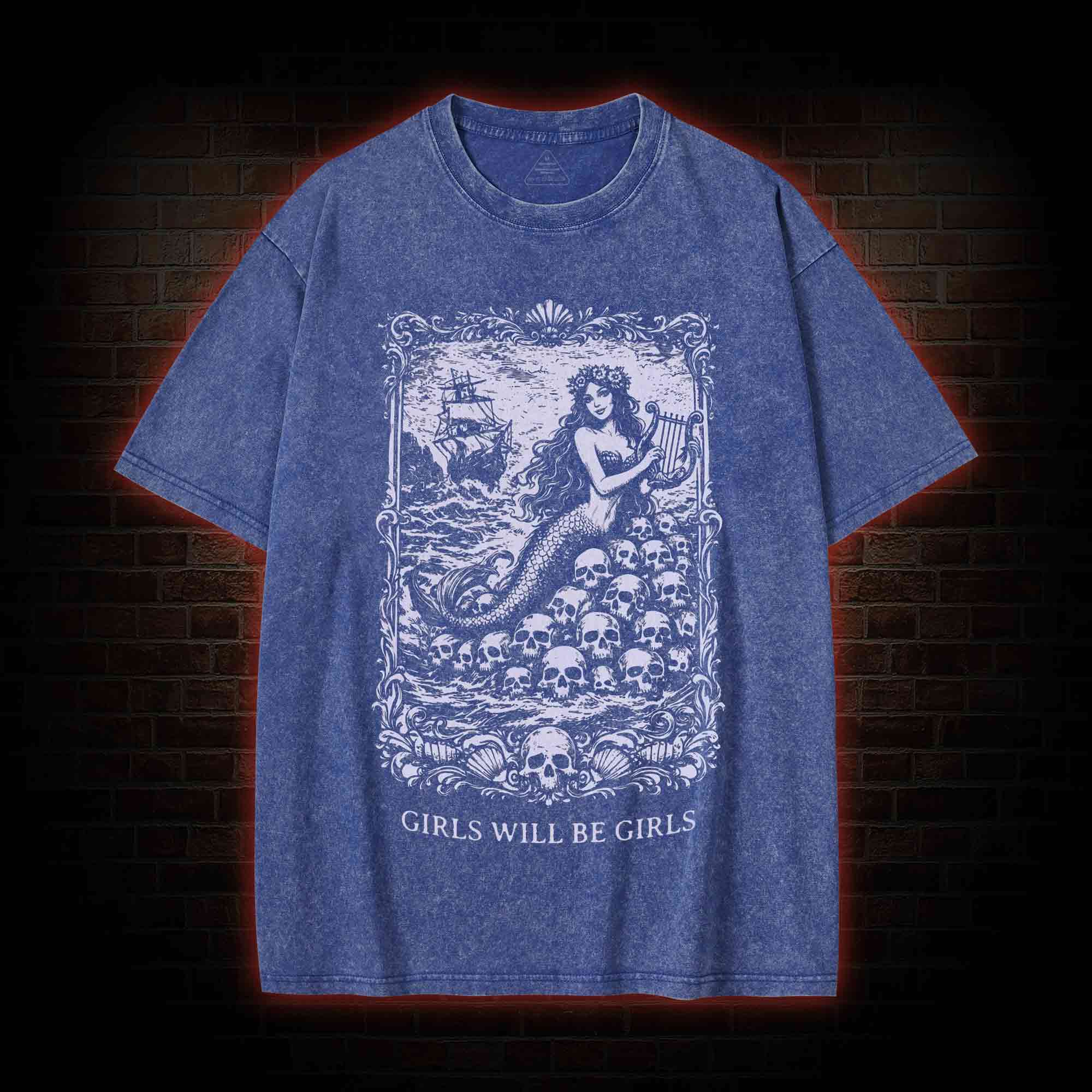 Girls will be Girls Washed T-shirt