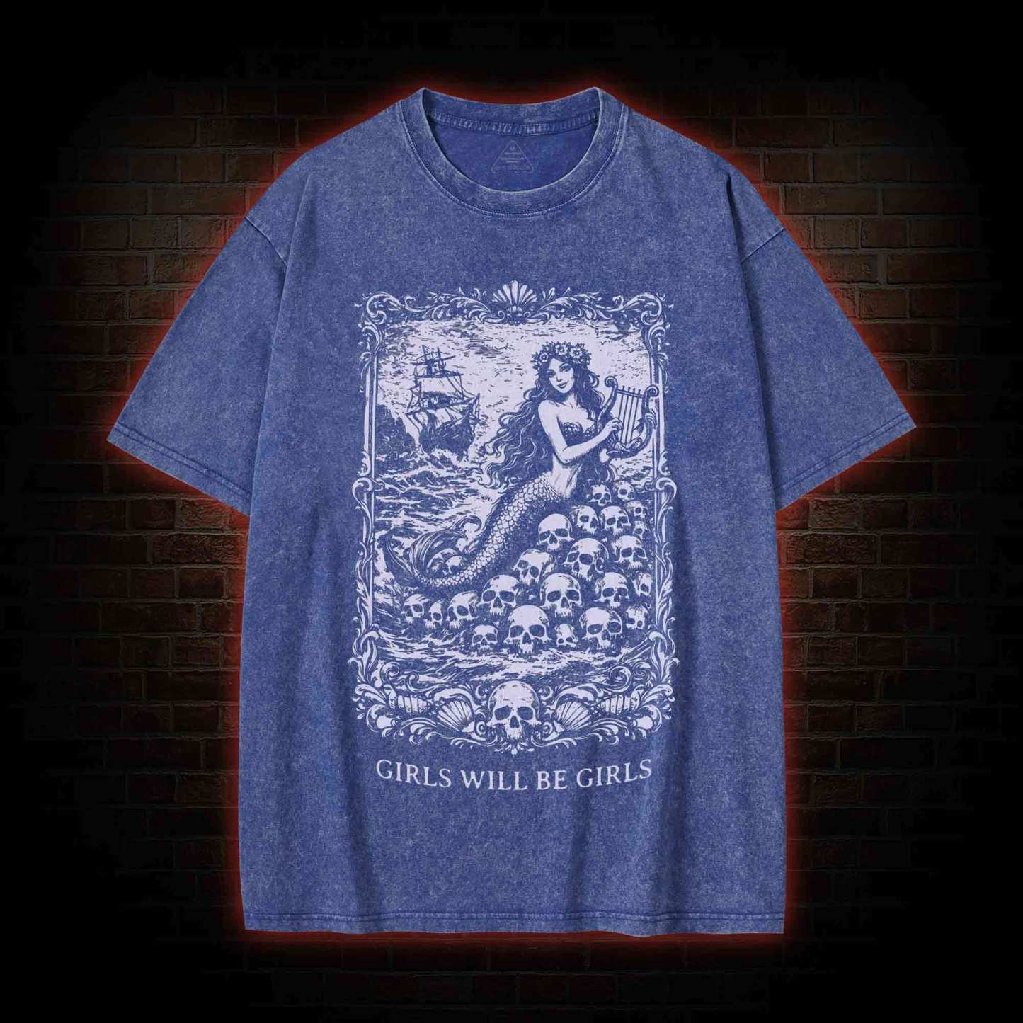 Girls will be Girls Washed T-shirt
