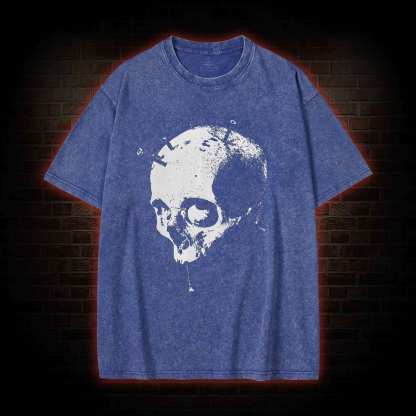 Skull Gothic Art Washed T-shirt