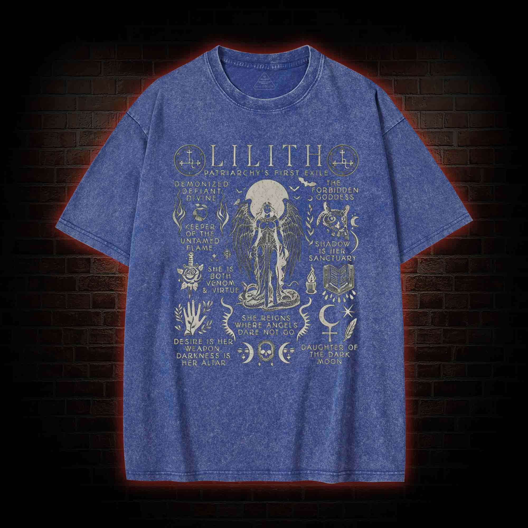 Lilith Feminist Washed T-shirt