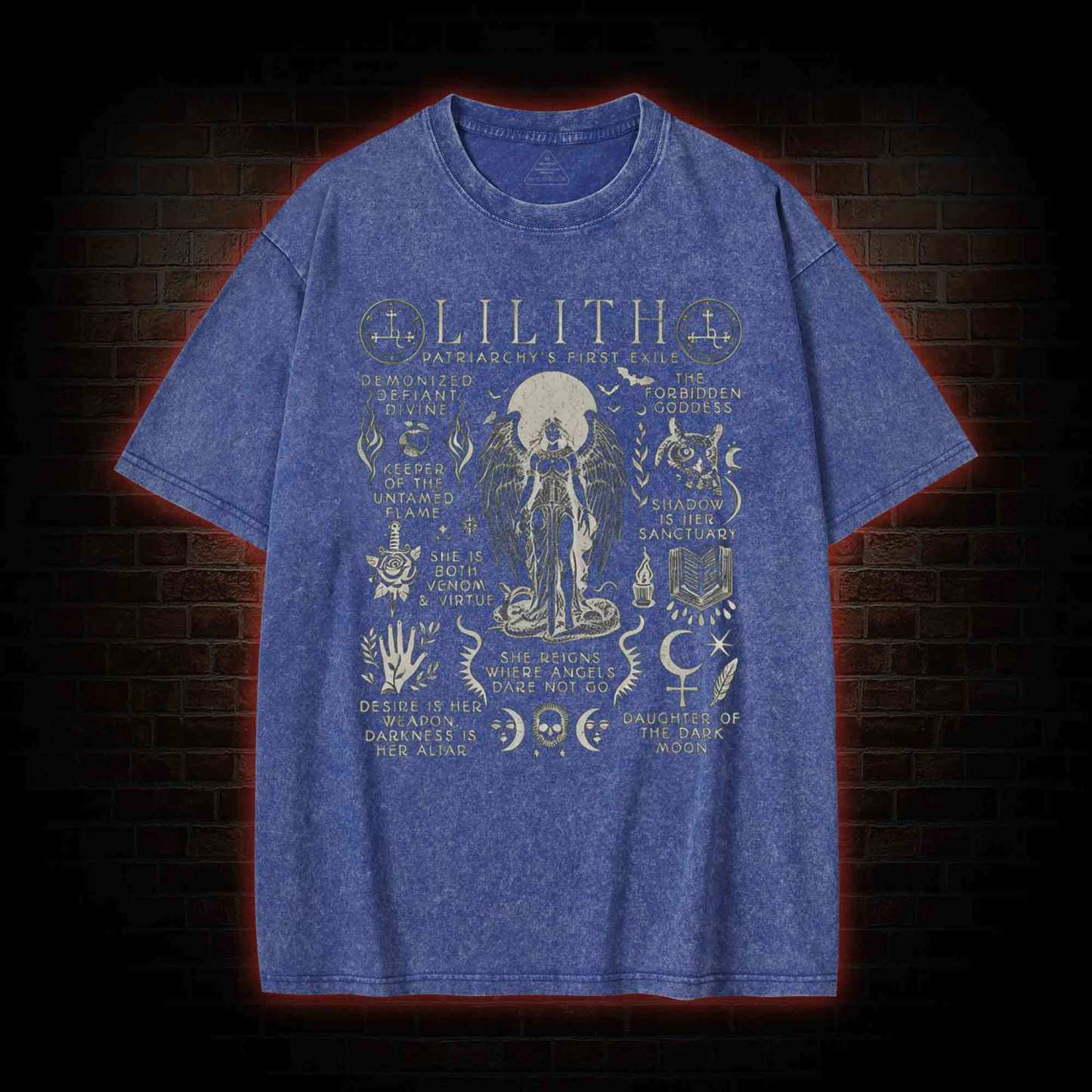 Lilith Feminist Washed T-shirt